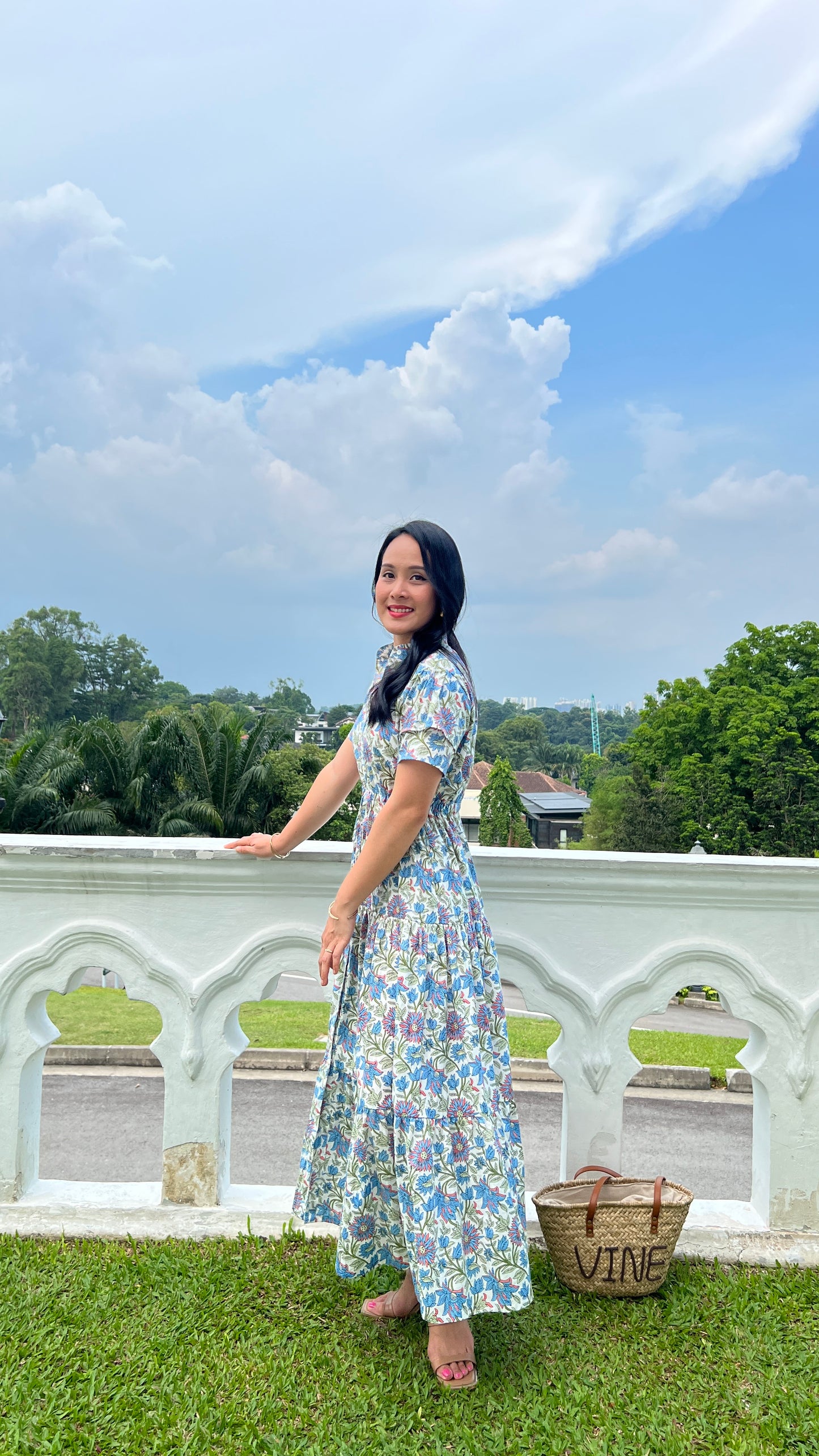 Debra Maxi Dress - Blue Pink