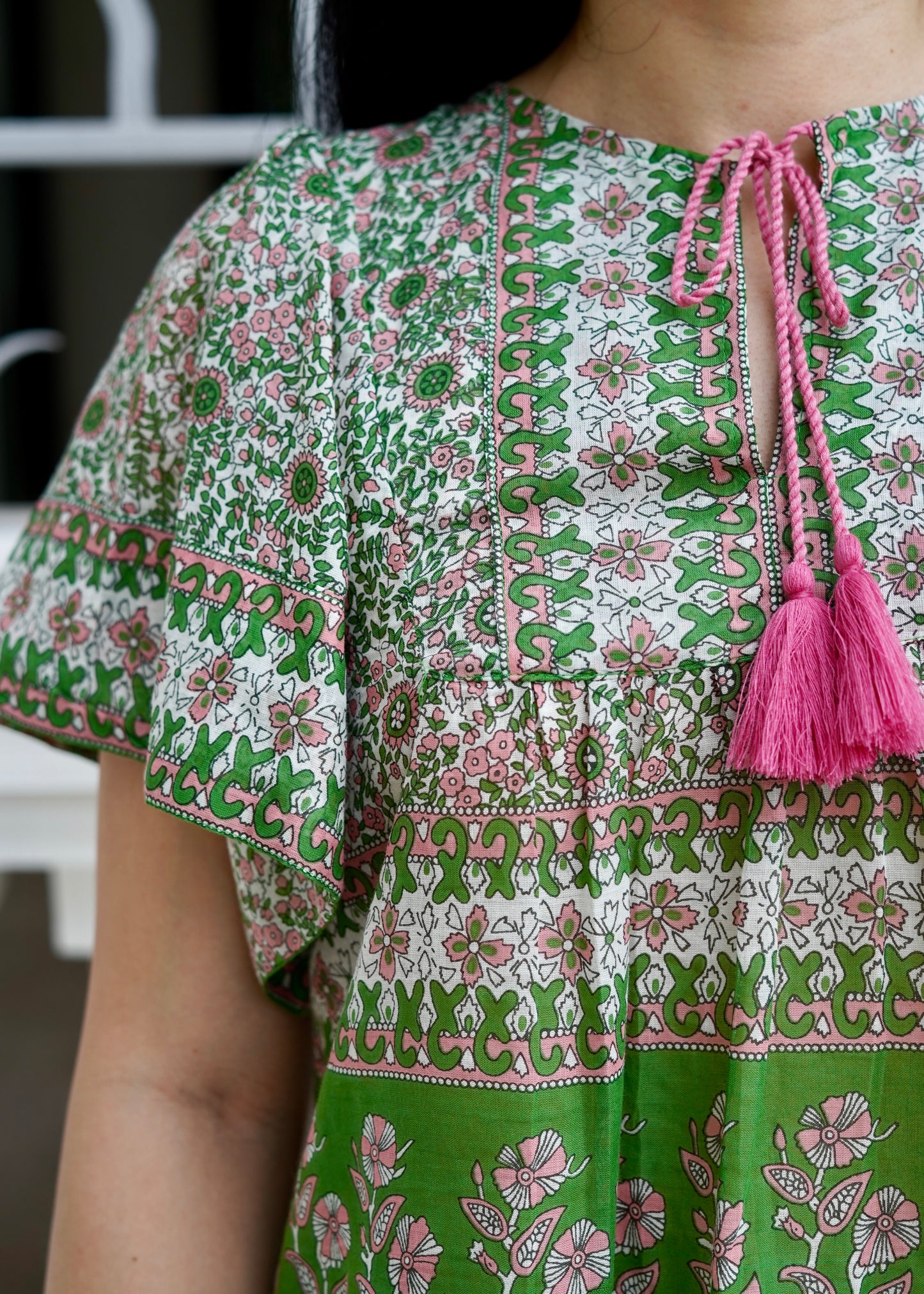 Vicky Cotton Top | Forest Green