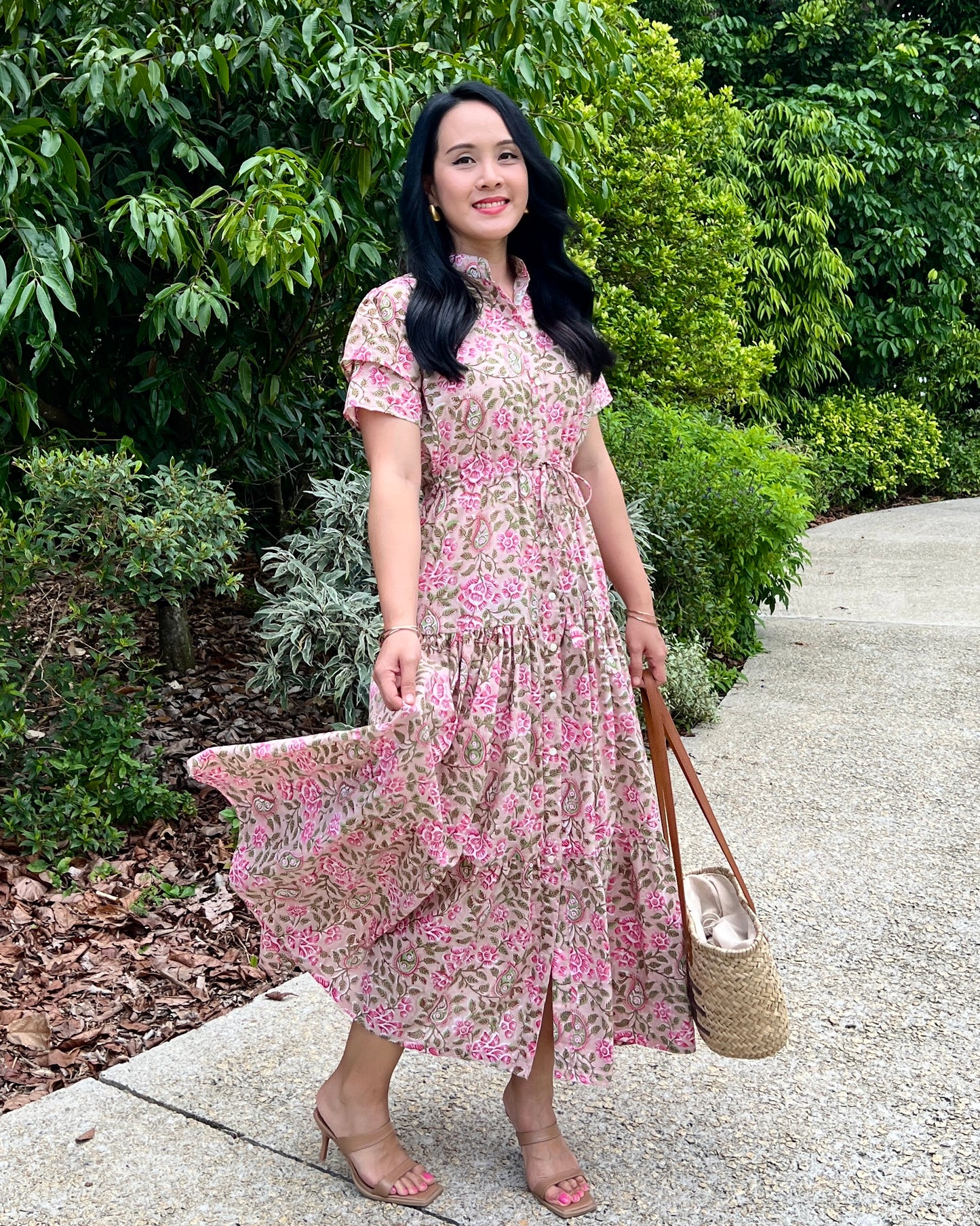 Debra Maxi Dress - Blush Pink