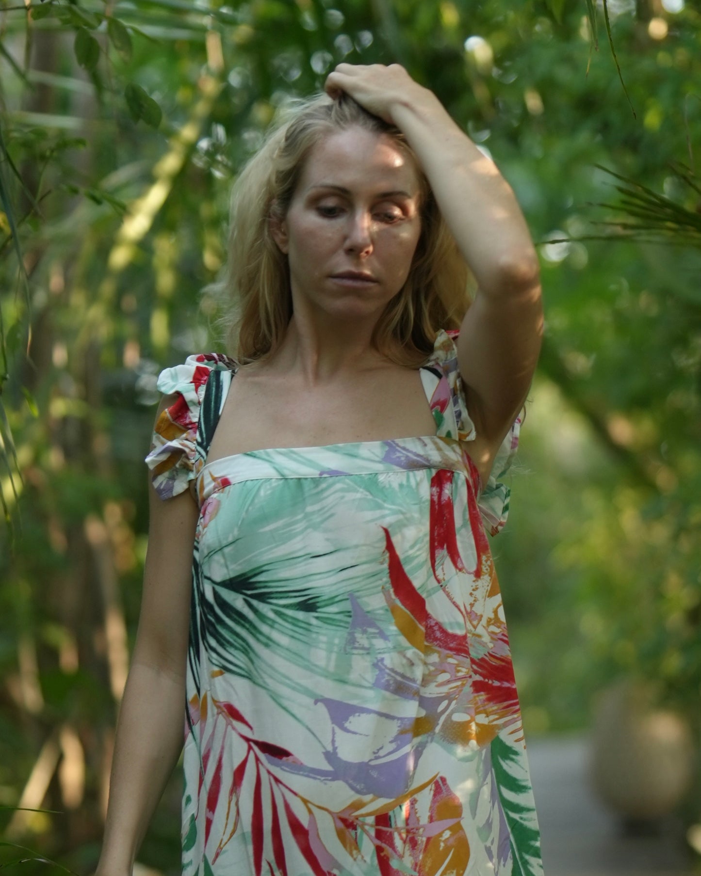 Furla Frill Sleeve Dress - Garden Floral