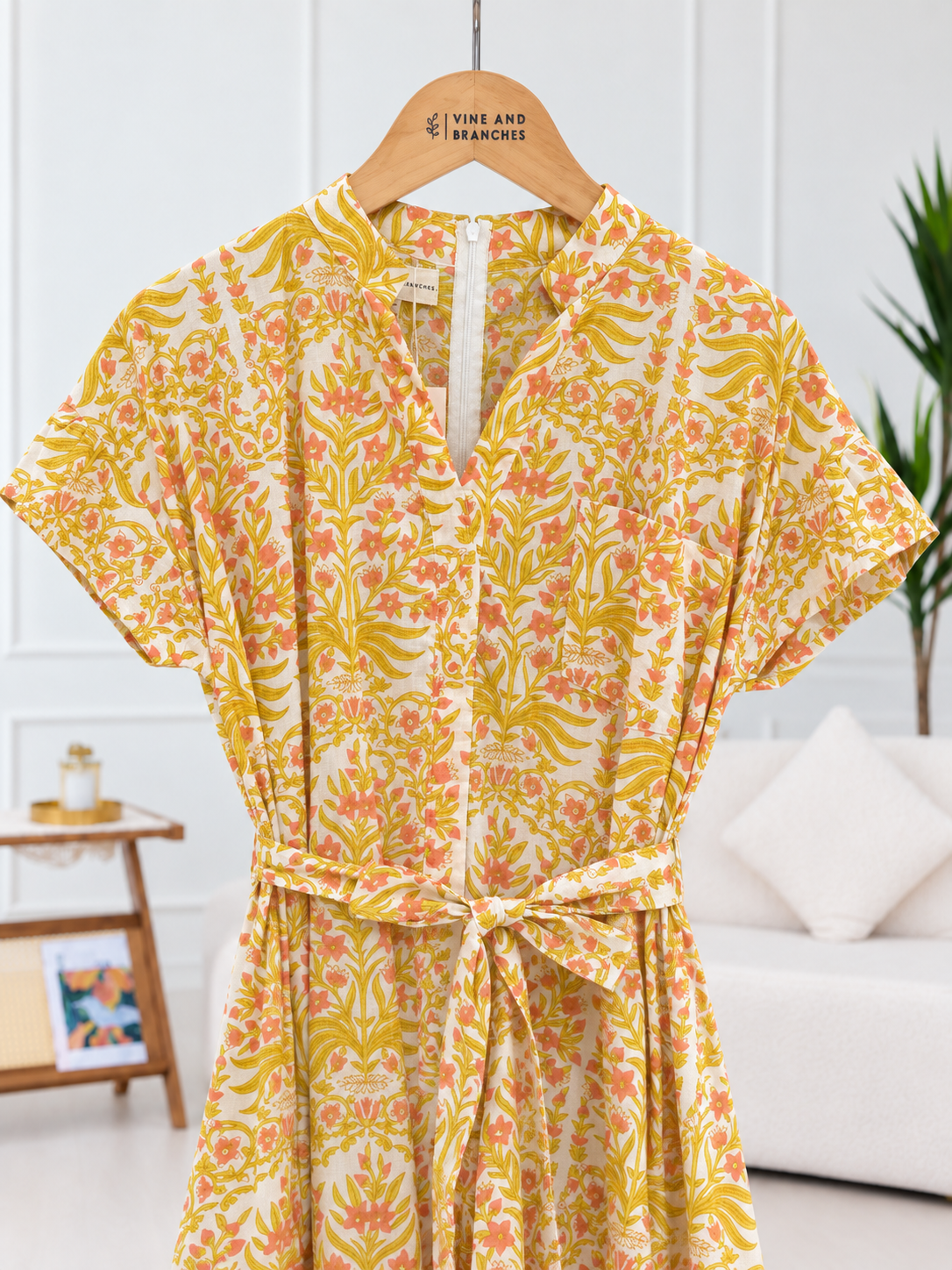 Monica Cotton Dress | Summer Yellow
