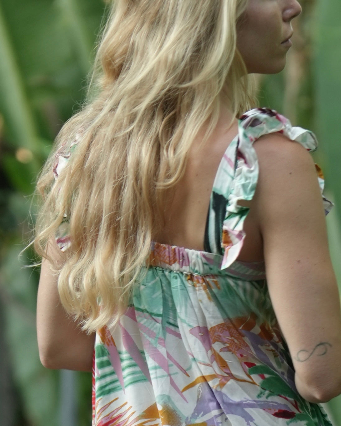 Furla Frill Sleeve Dress - Garden Floral