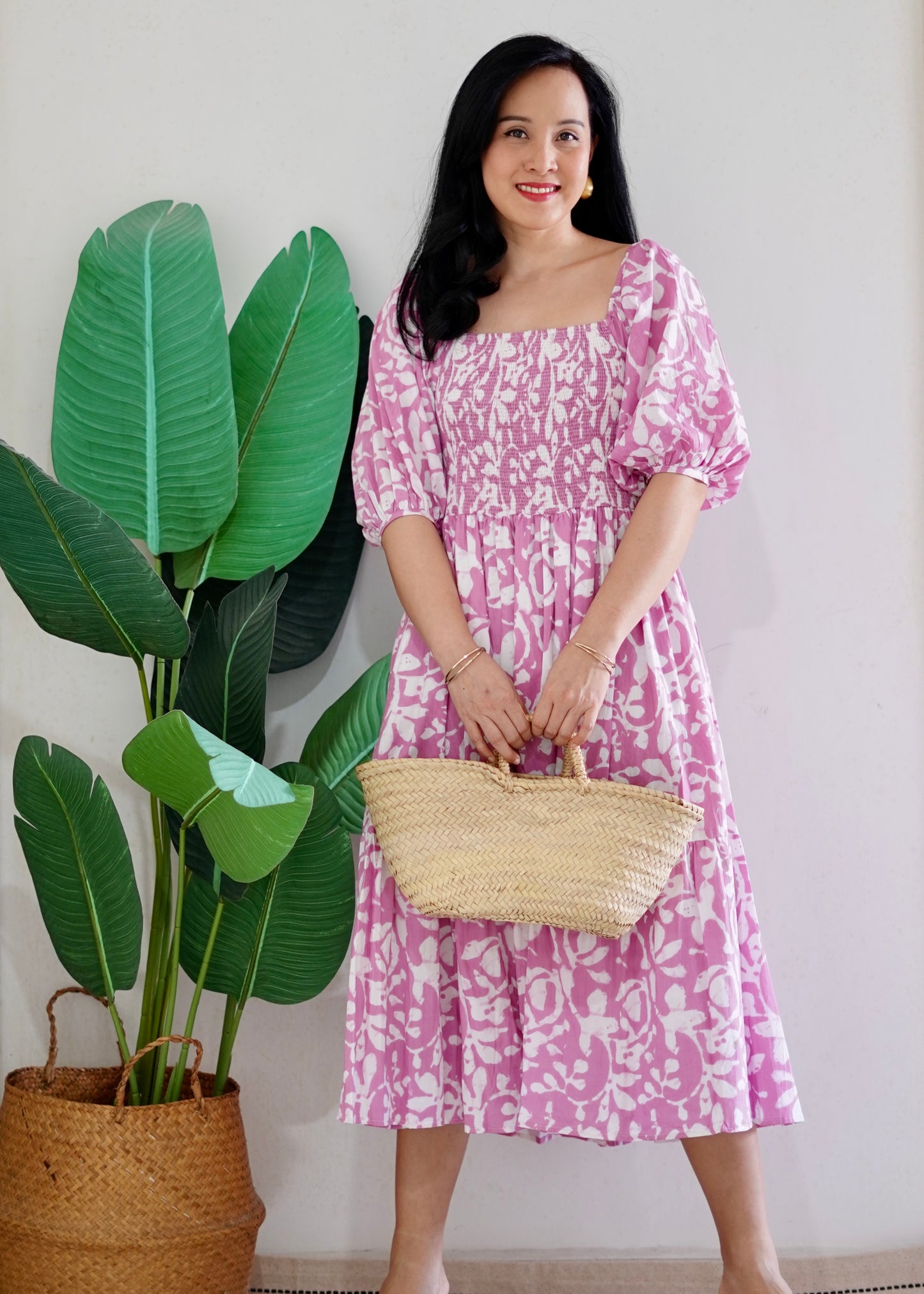 Cora Dress | Pink Daisy