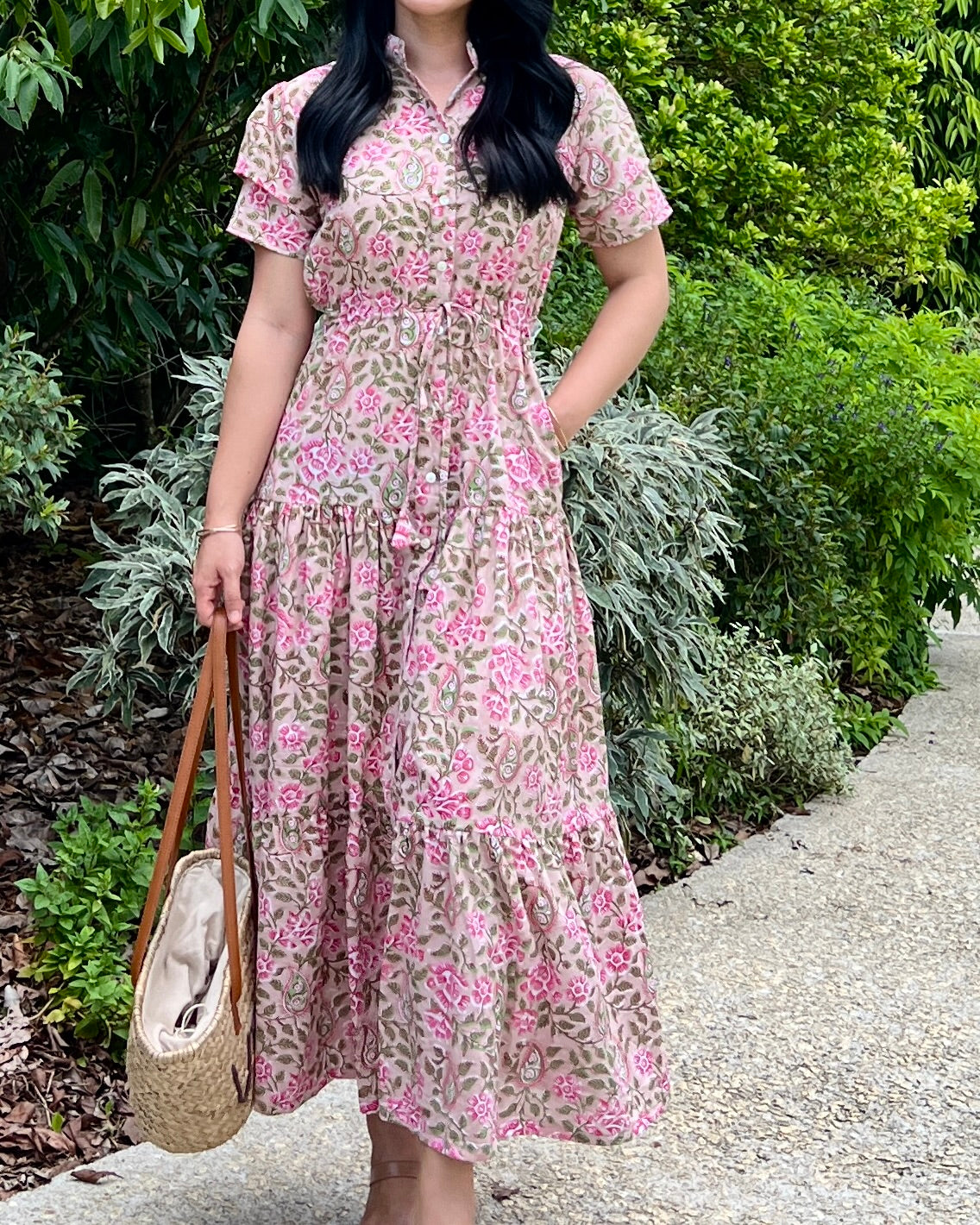 Debra Maxi Dress - Blush Pink