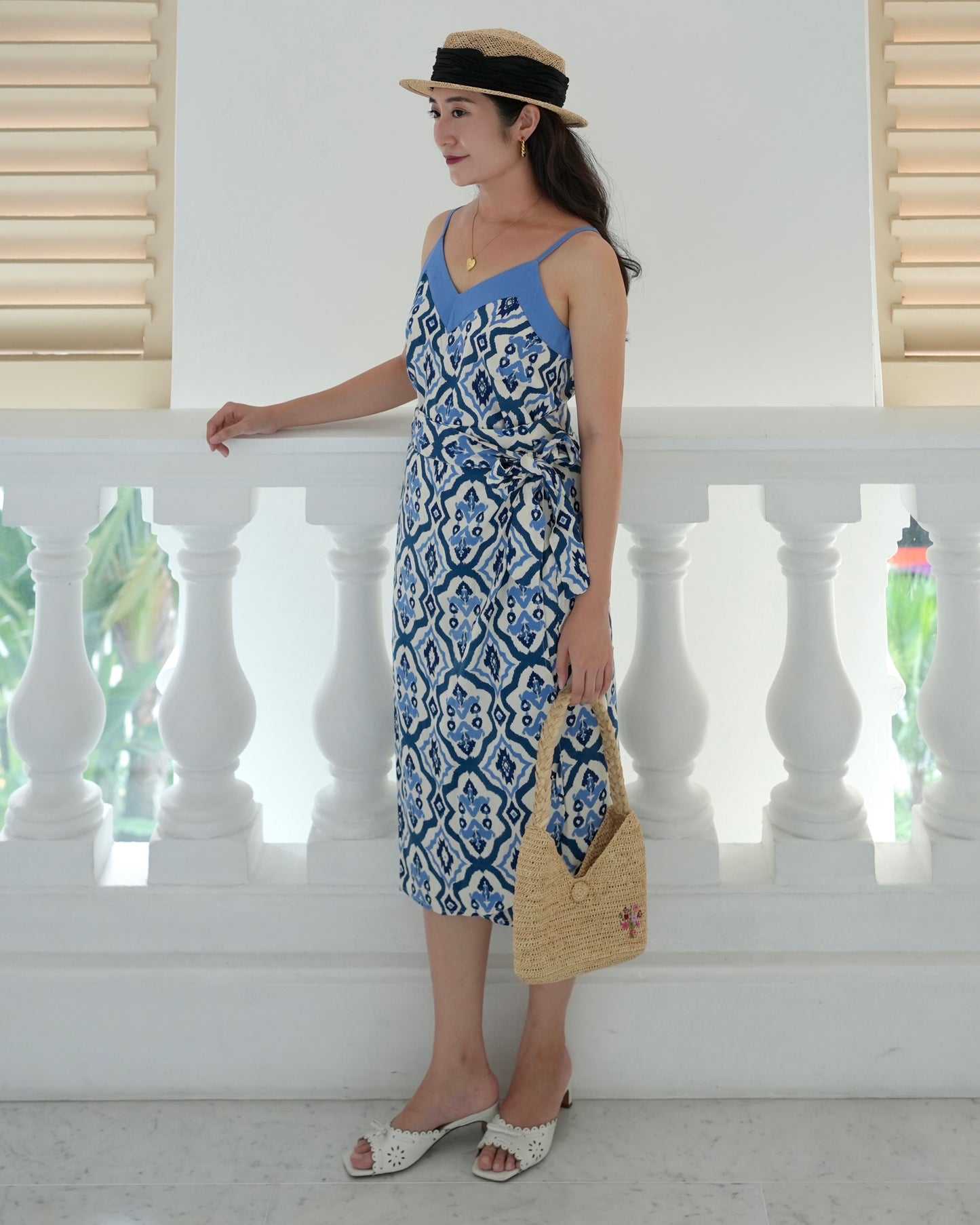 Naomi Wrap Skirt - Tribal Blue