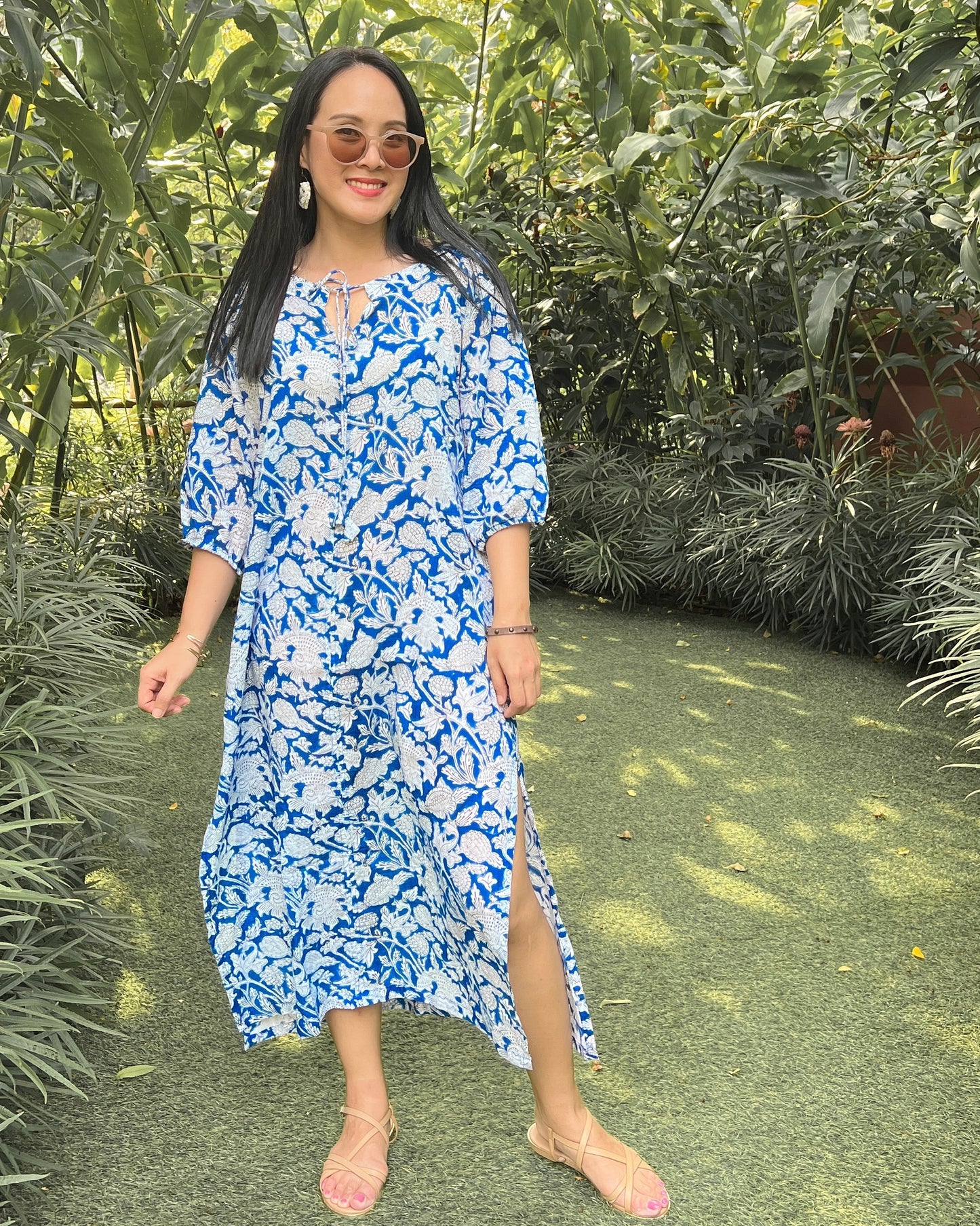 Nyla Cotton Dress - Blue Bliss