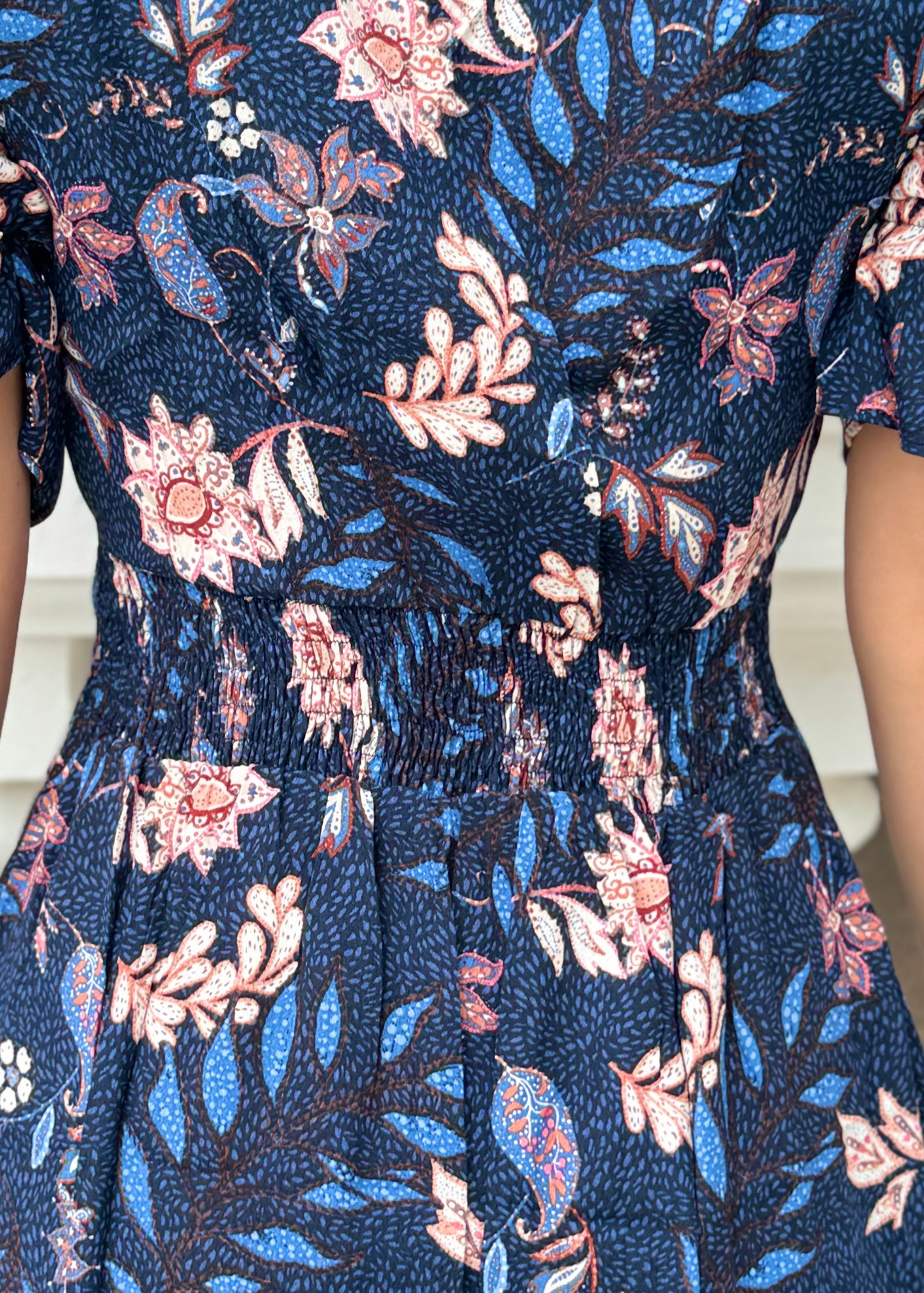 Calla Dress | Navy Floral