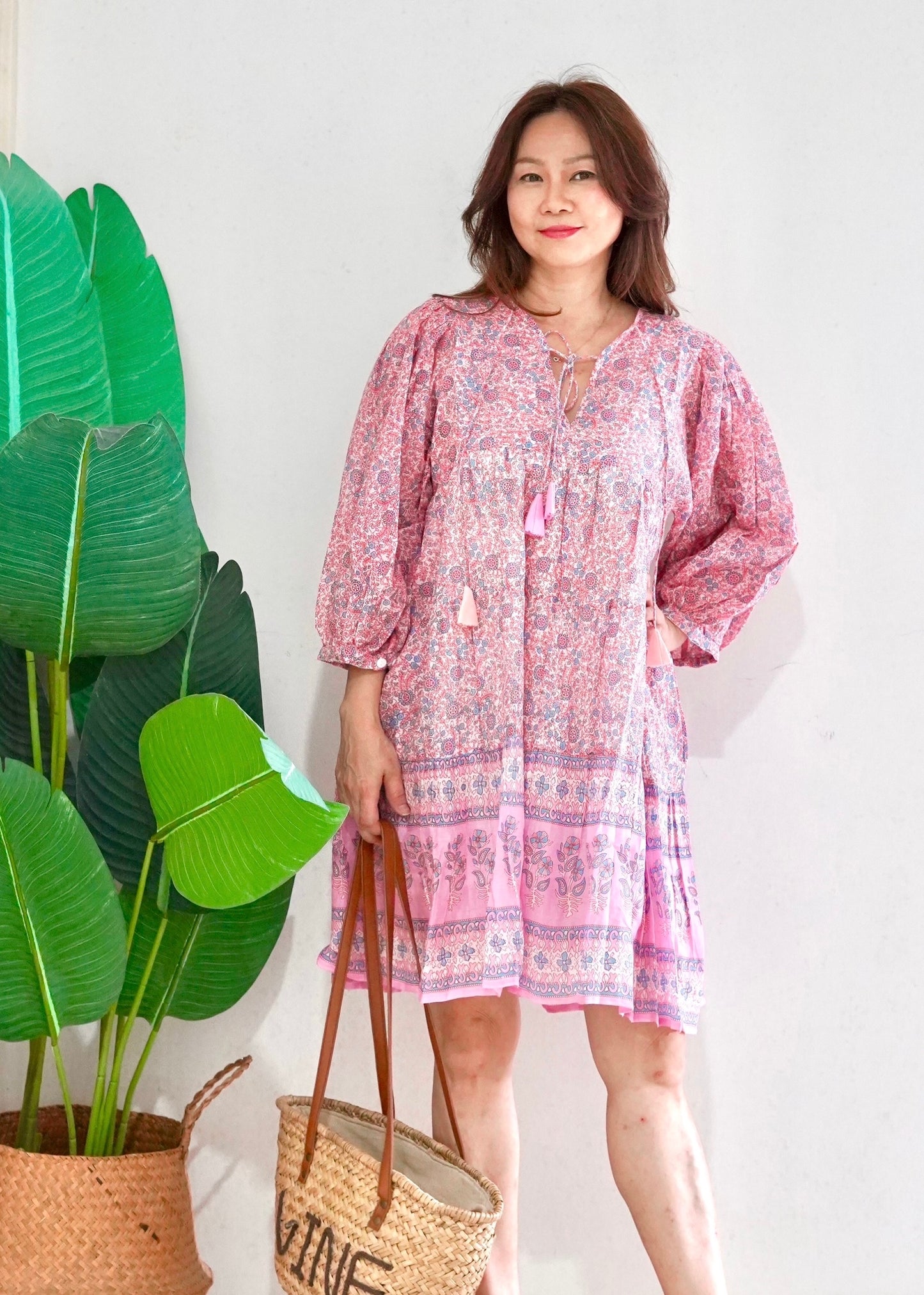 Anna Babydoll Dress | Pink Popsicle