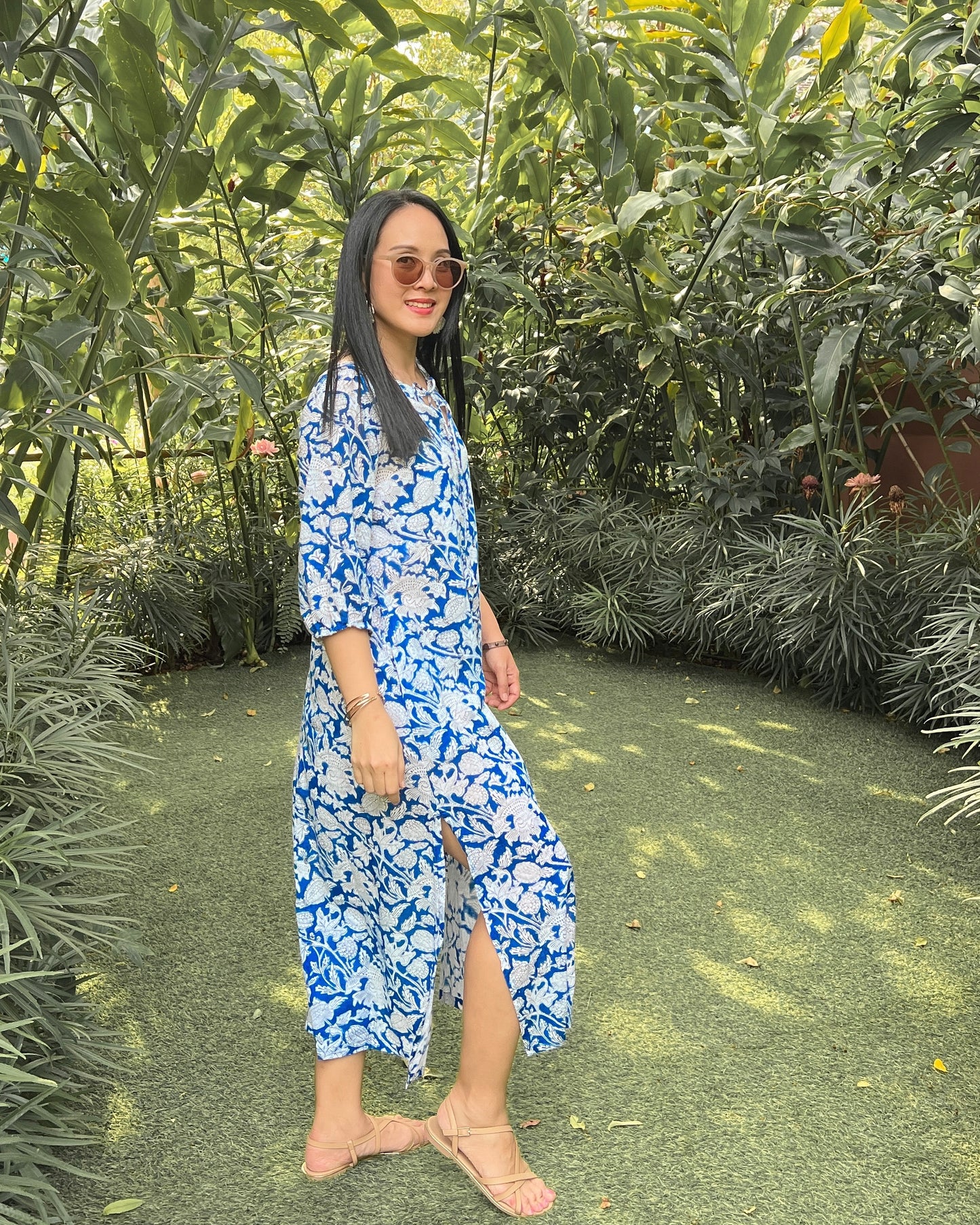 Nyla Cotton Dress - Blue Bliss