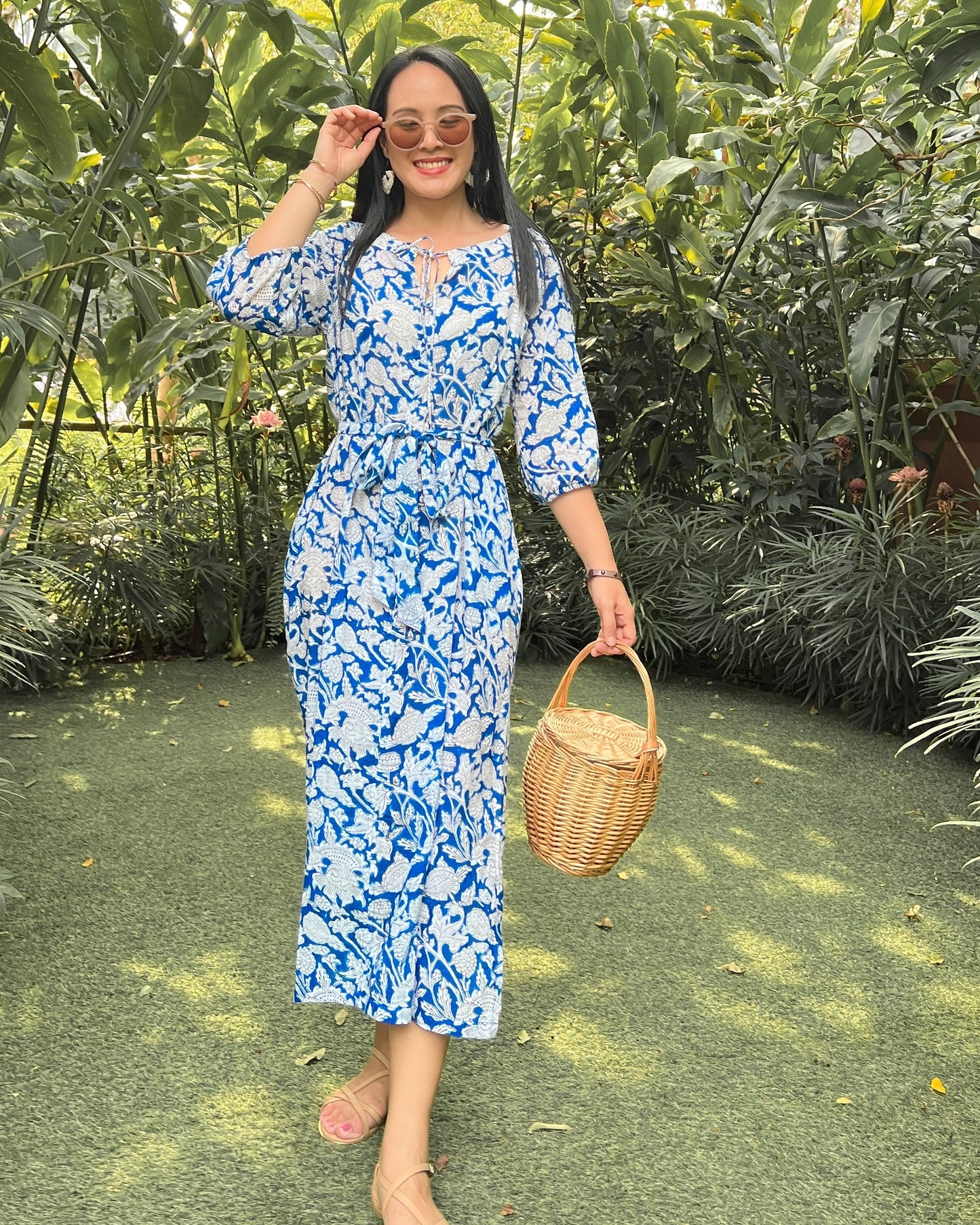 Nyla Cotton Dress - Blue Bliss