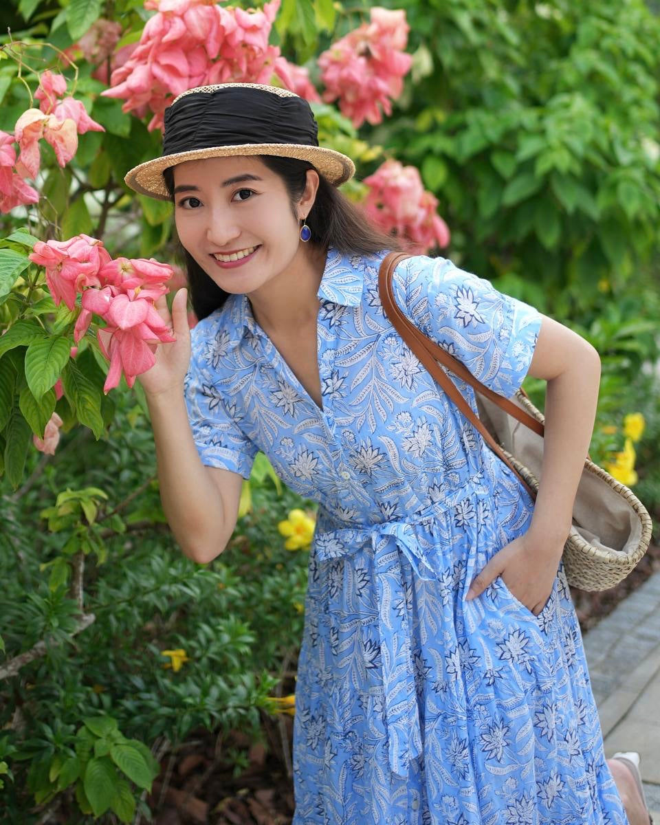 Whitney Shirt Dress - Fresh Blue