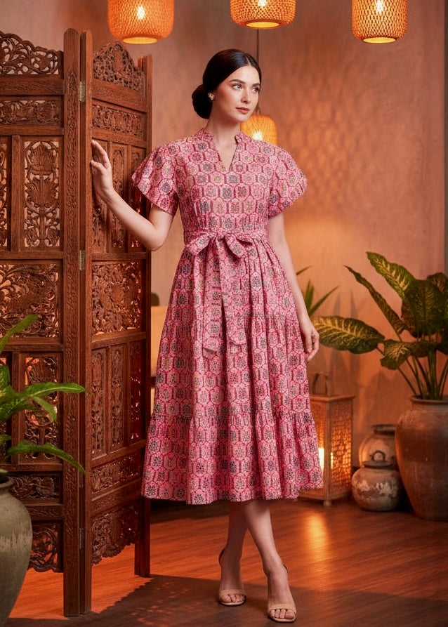 Furla Dress | Jaipur Pink