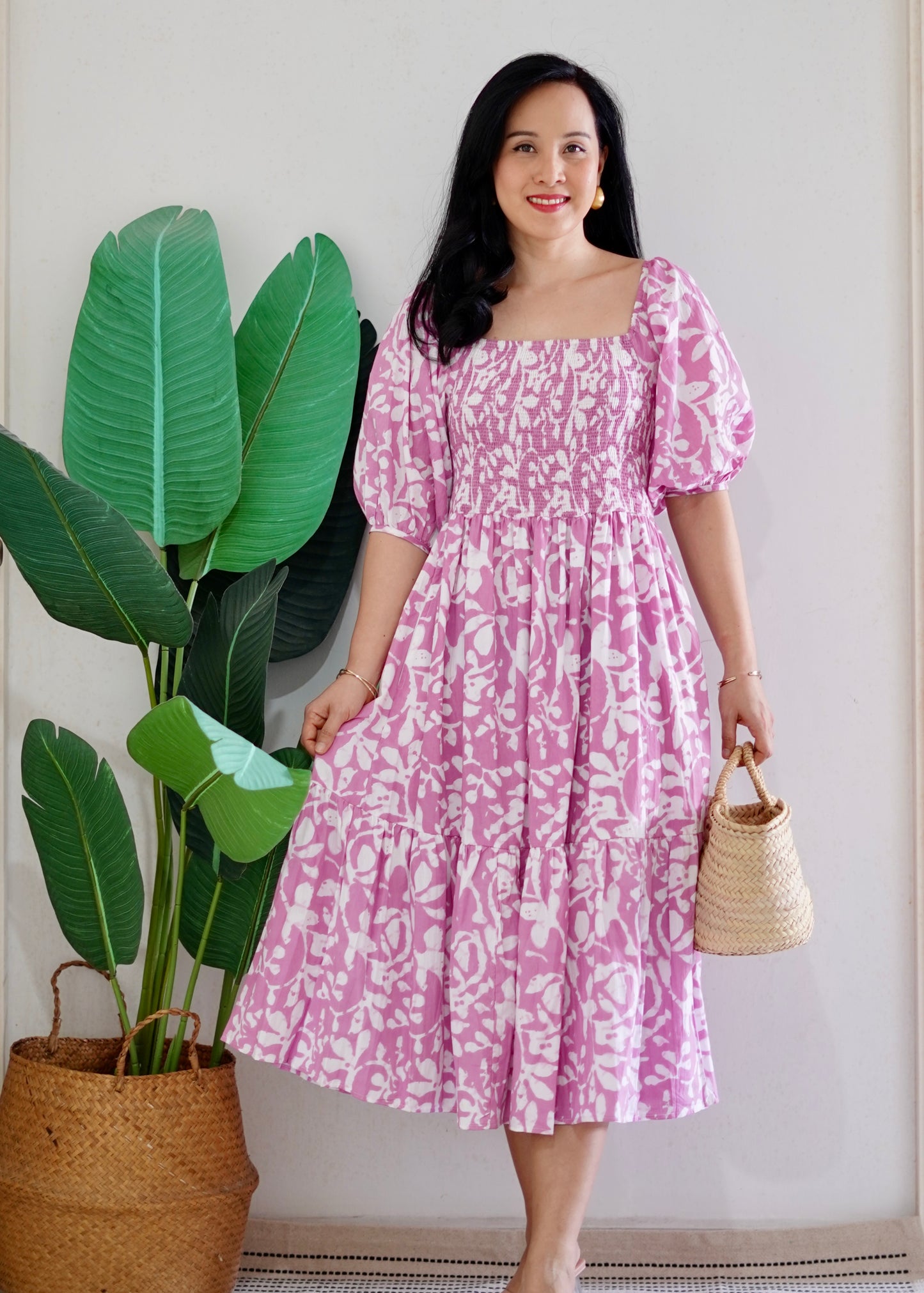 Cora Dress | Pink Daisy