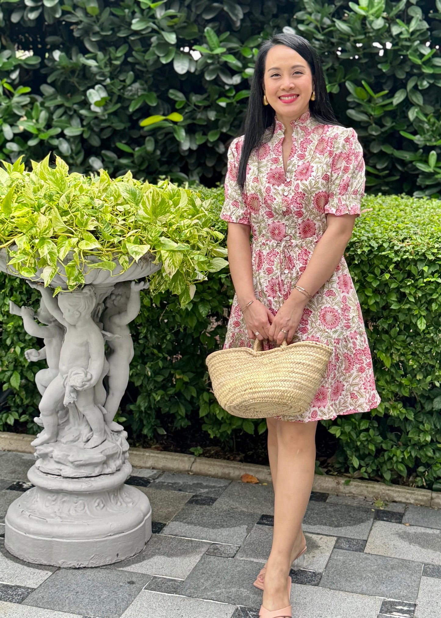 Mara Mini Dress - Sunflower Pink