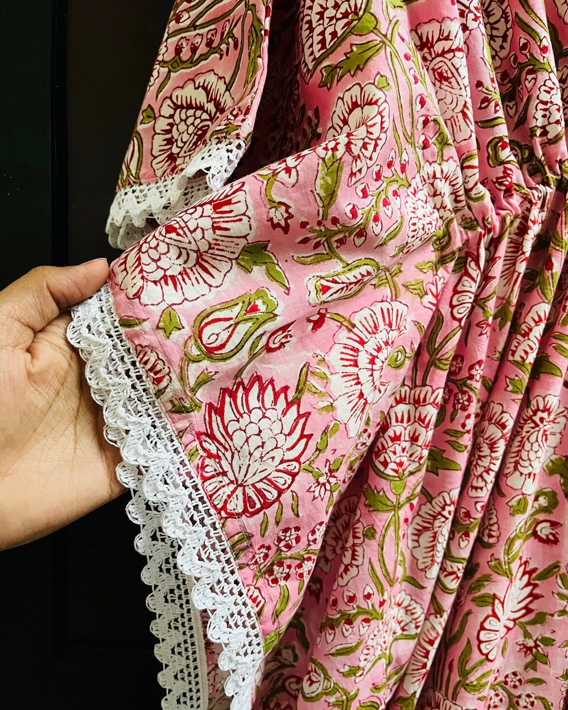 Junia Cotton Kaftan - Summer Pink