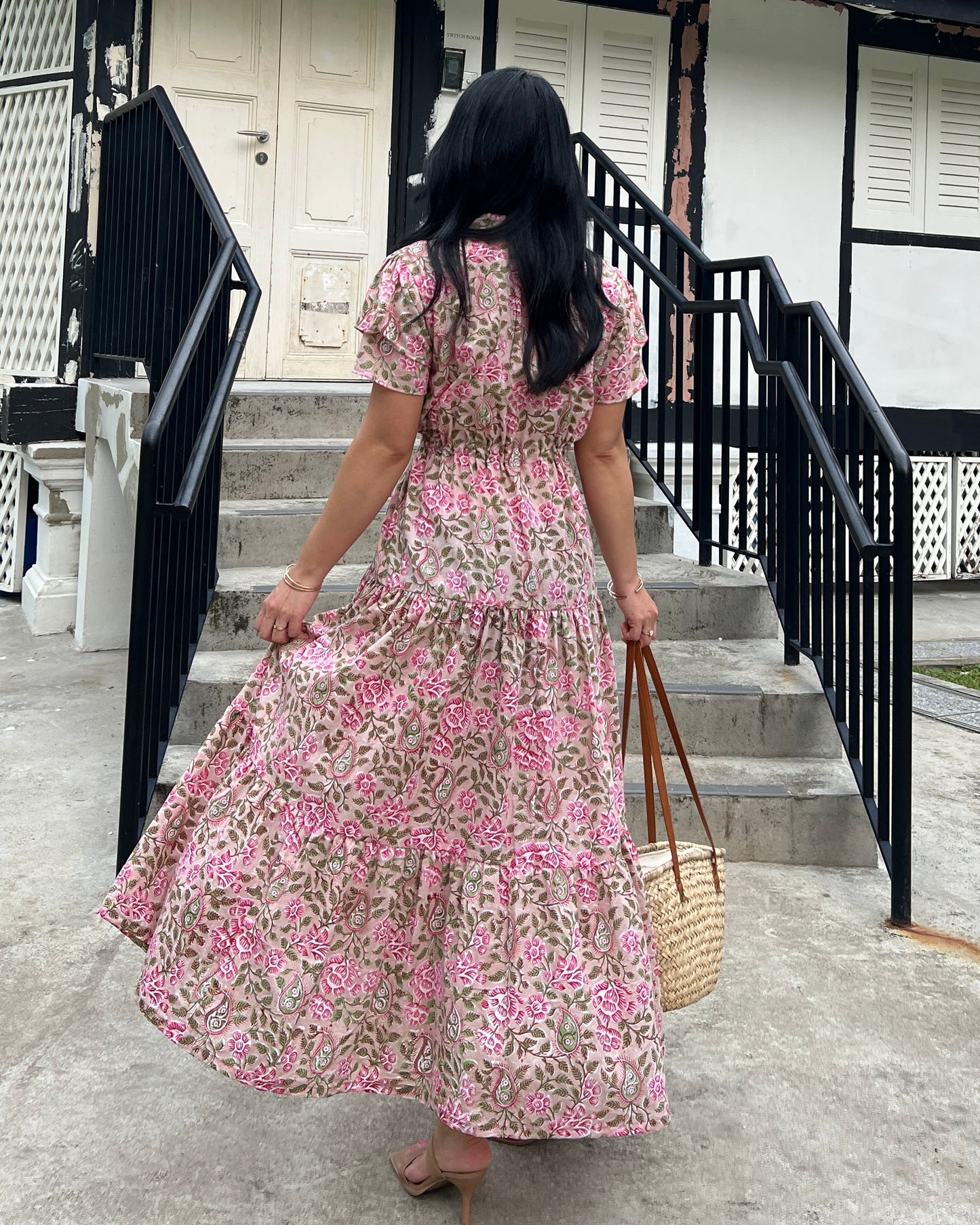 Debra Maxi Dress - Blush Pink