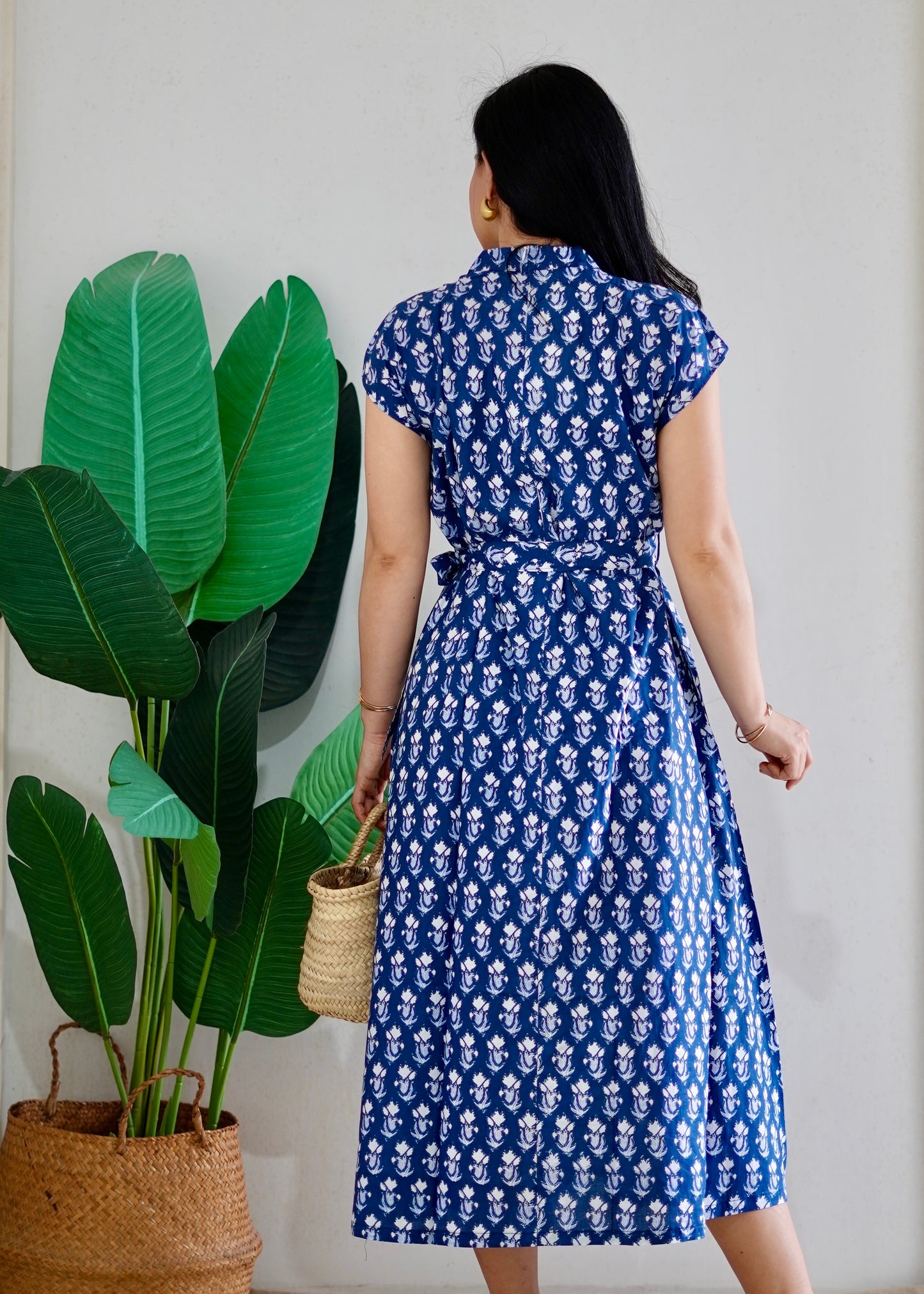 Kiara Cotton Dress | Blue Reverie