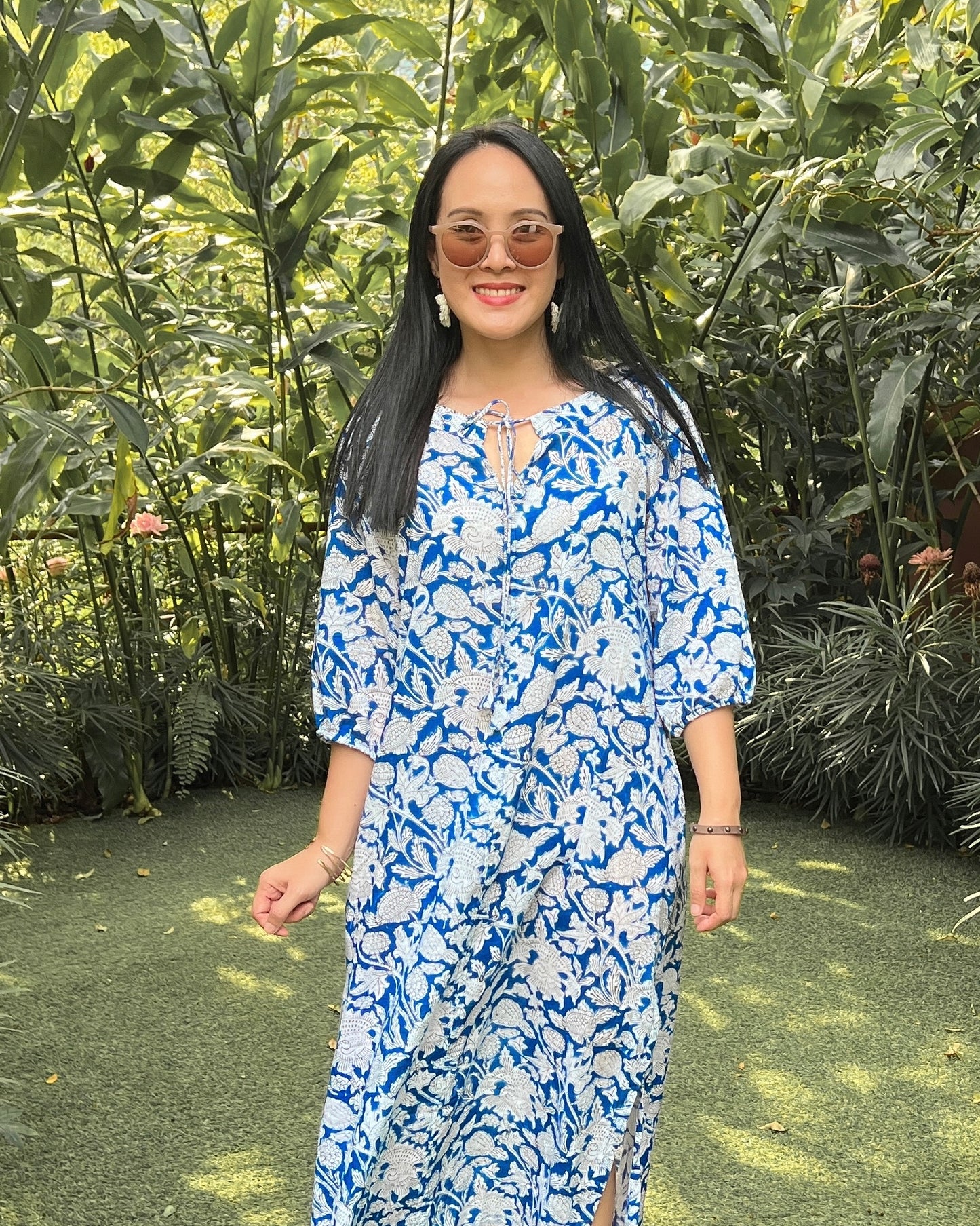 Nyla Cotton Dress - Blue Bliss