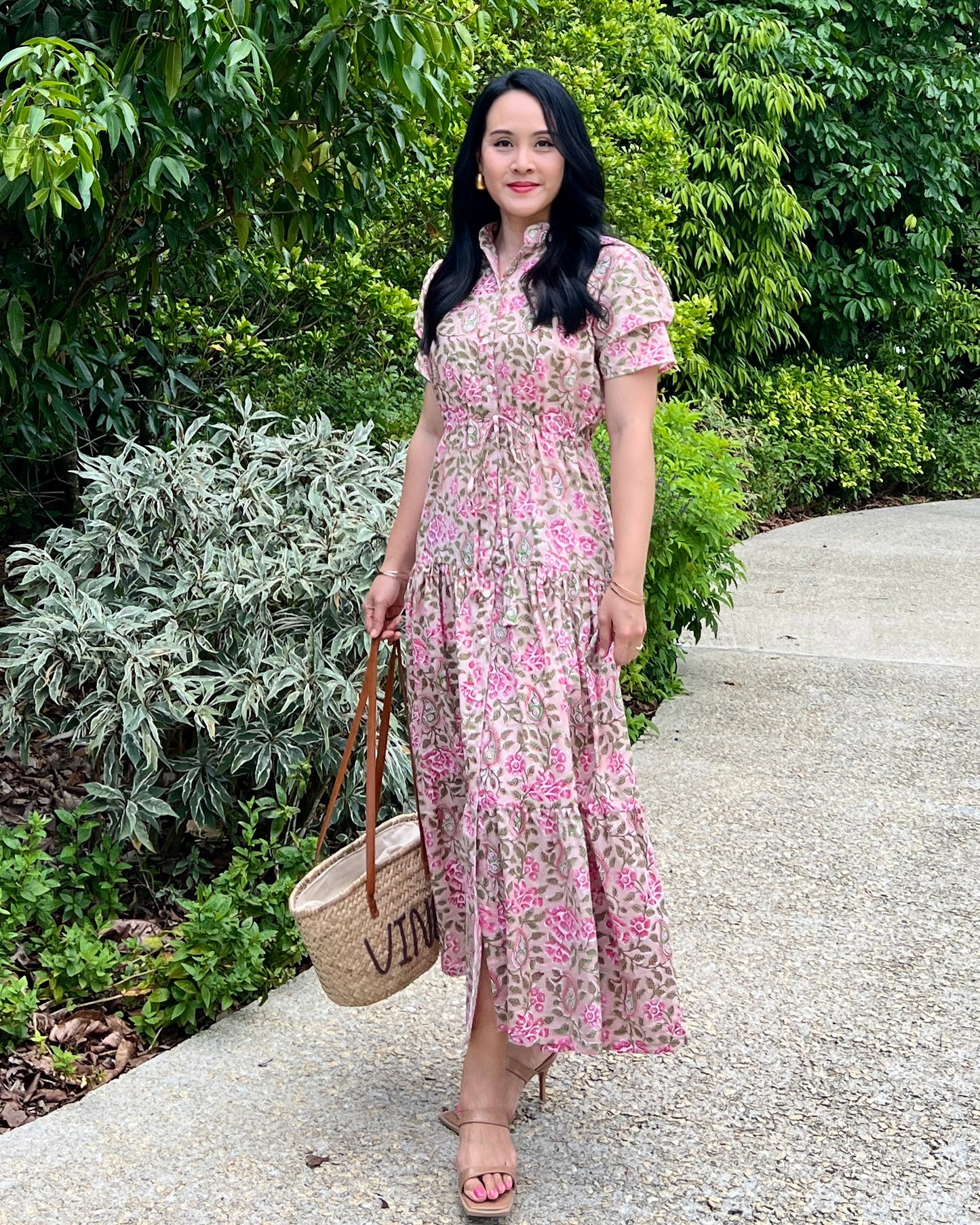 Debra Maxi Dress - Blush Pink