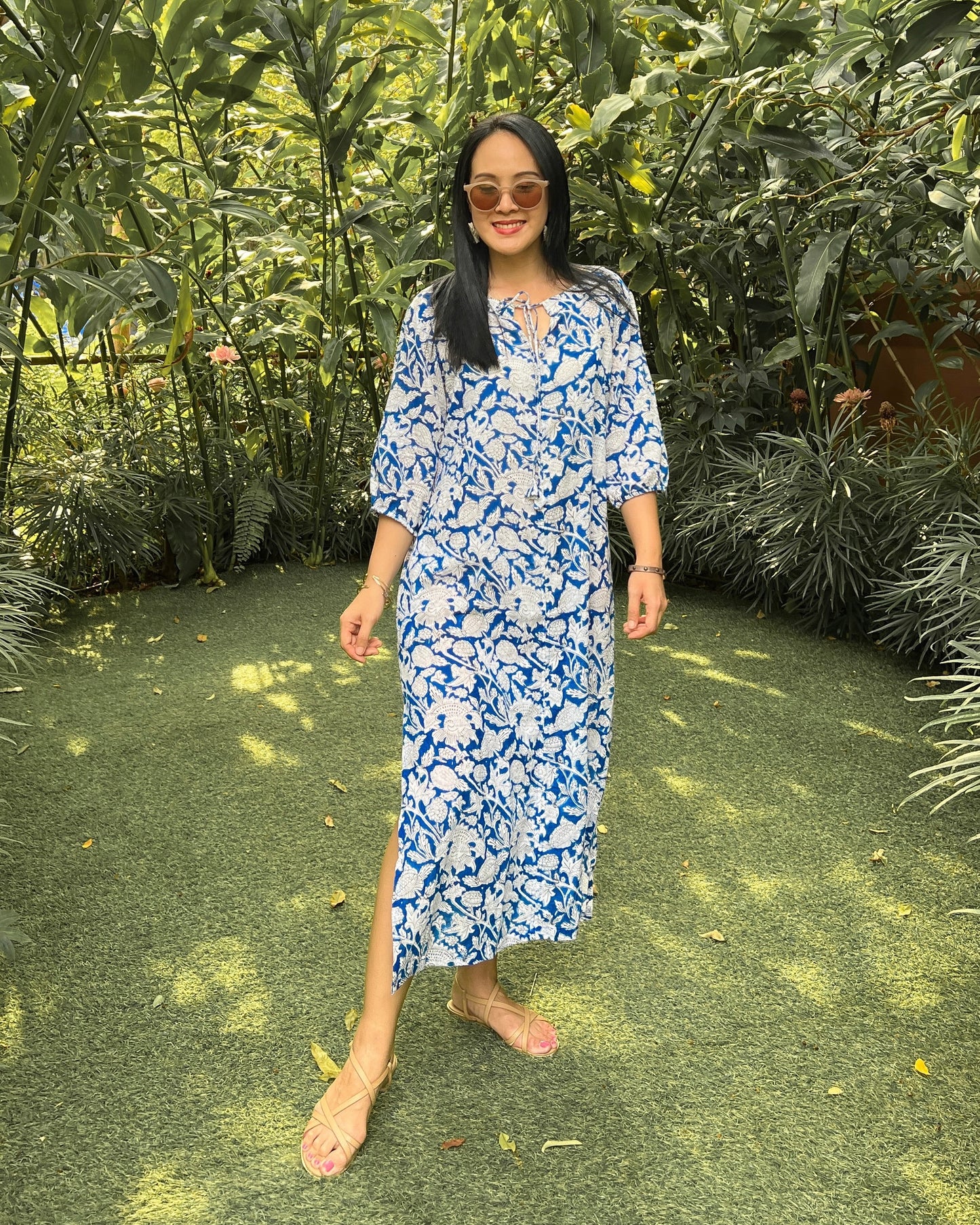 Nyla Cotton Dress - Blue Bliss