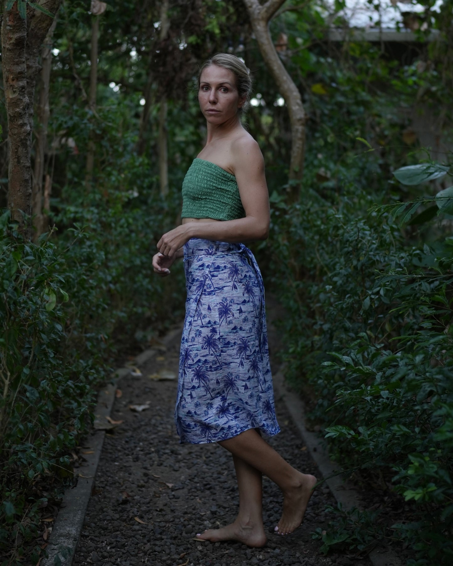 Naomi Wrap Skirt - Hawaiian Blue