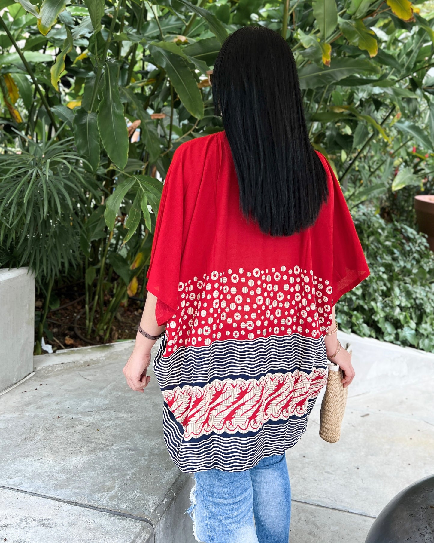 Batik Kimono- Audrey Red Batik