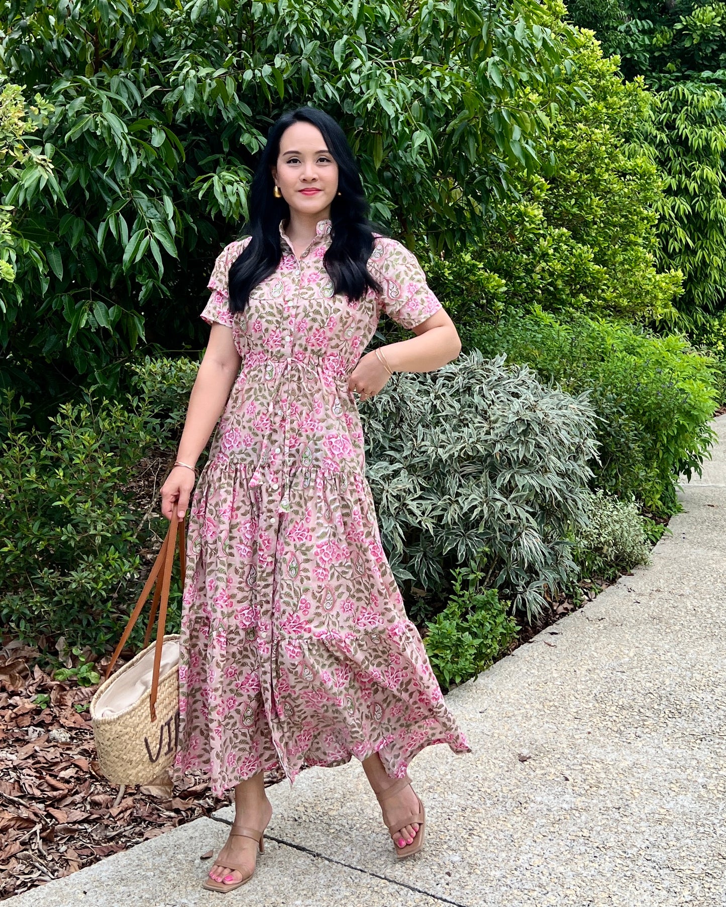 Debra Maxi Dress - Blush Pink