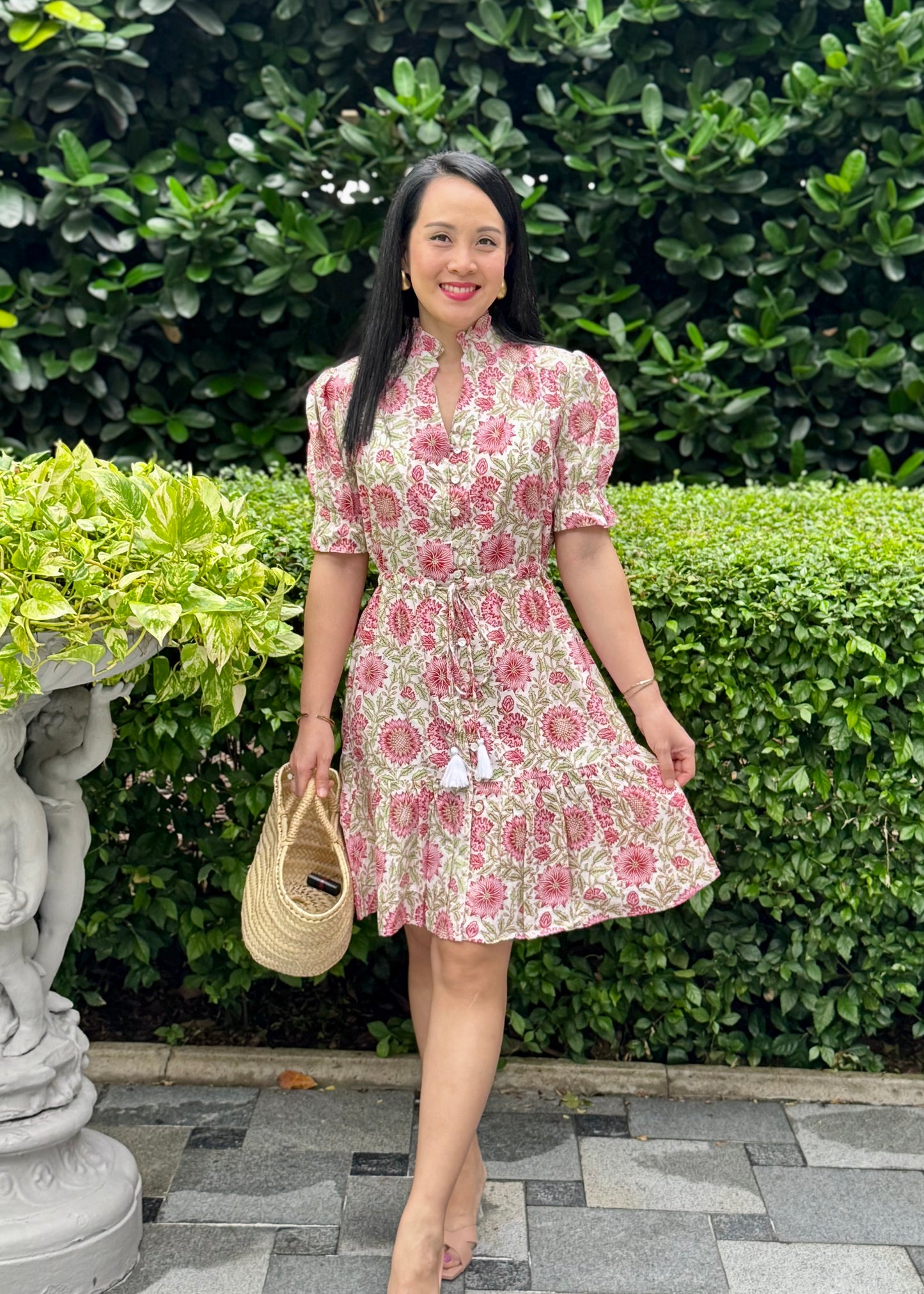 Mara Mini Dress - Sunflower Pink