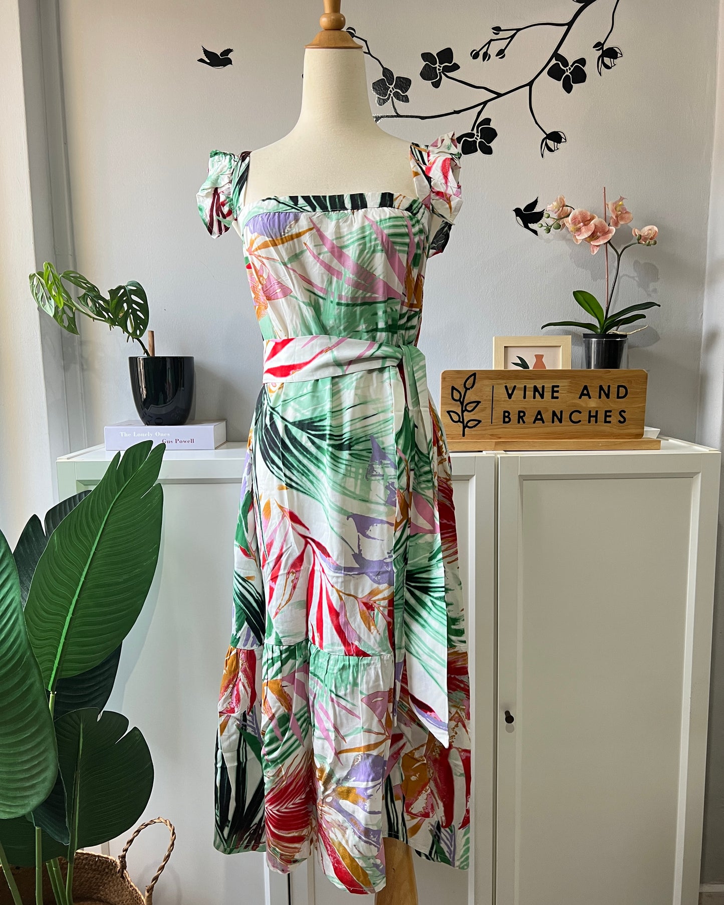 Furla Frill Sleeve Dress - Garden Floral