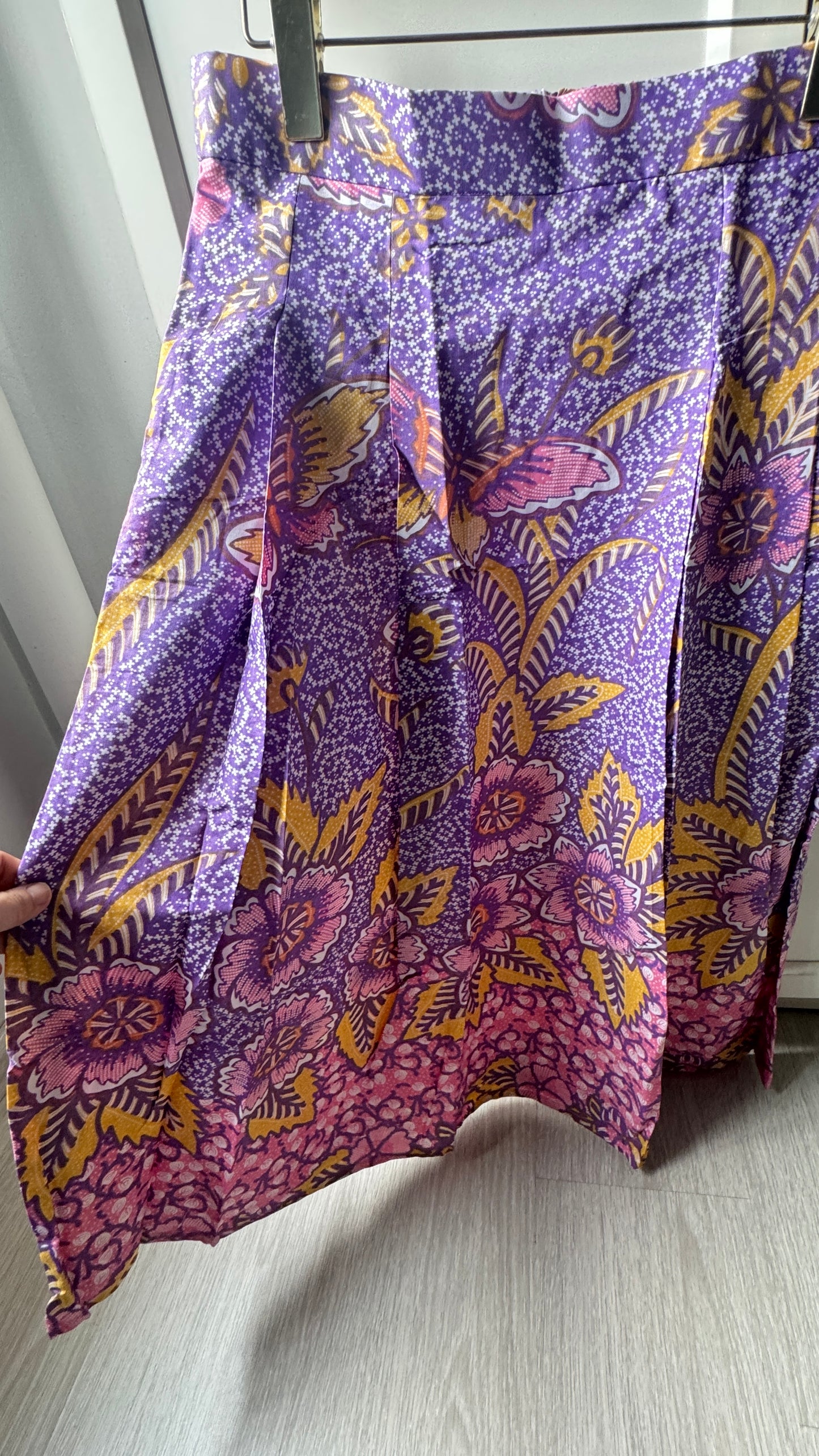 Suzie Batik A-line Skirt - Lilac Batik