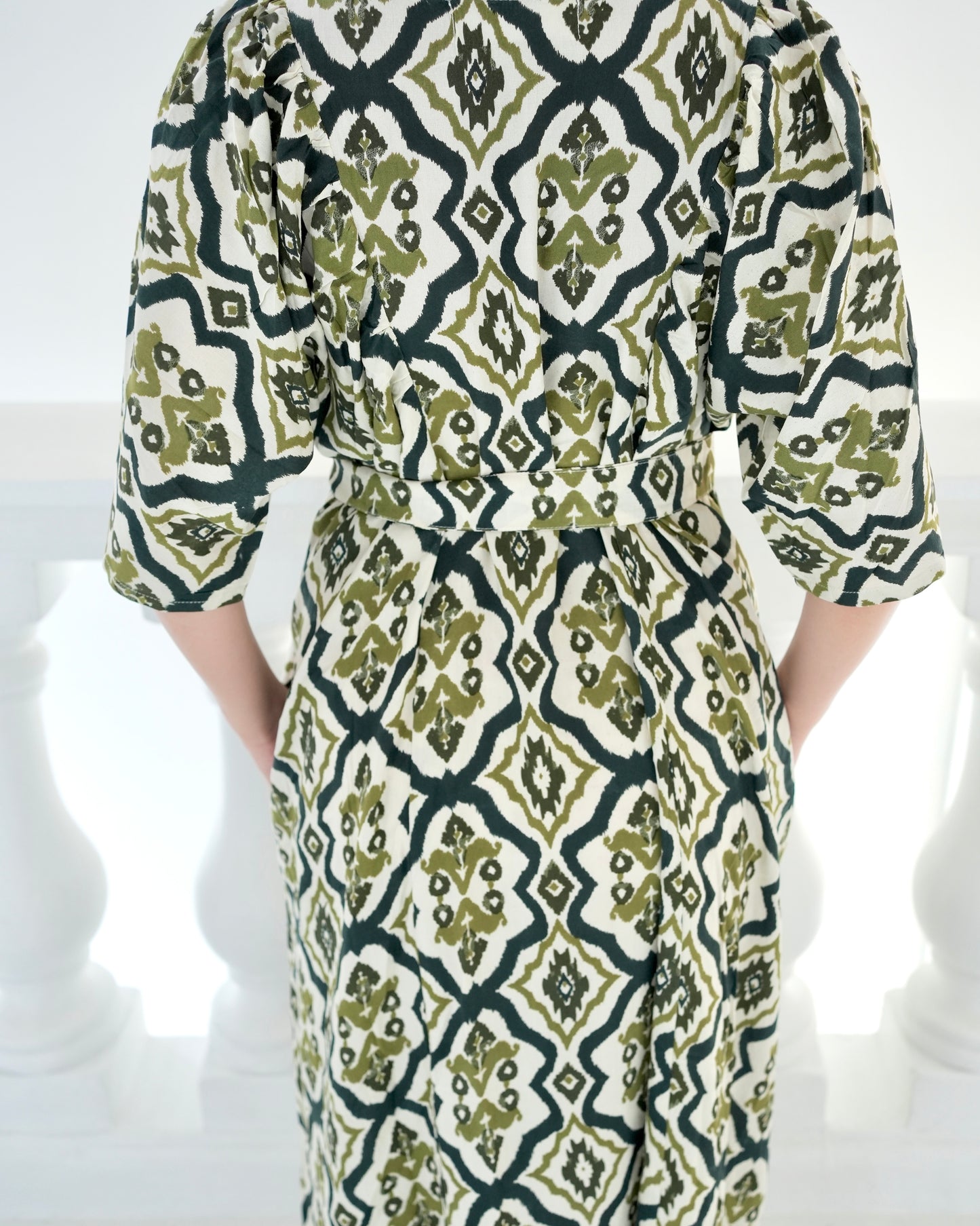 Camille Dress - Tribal Olive