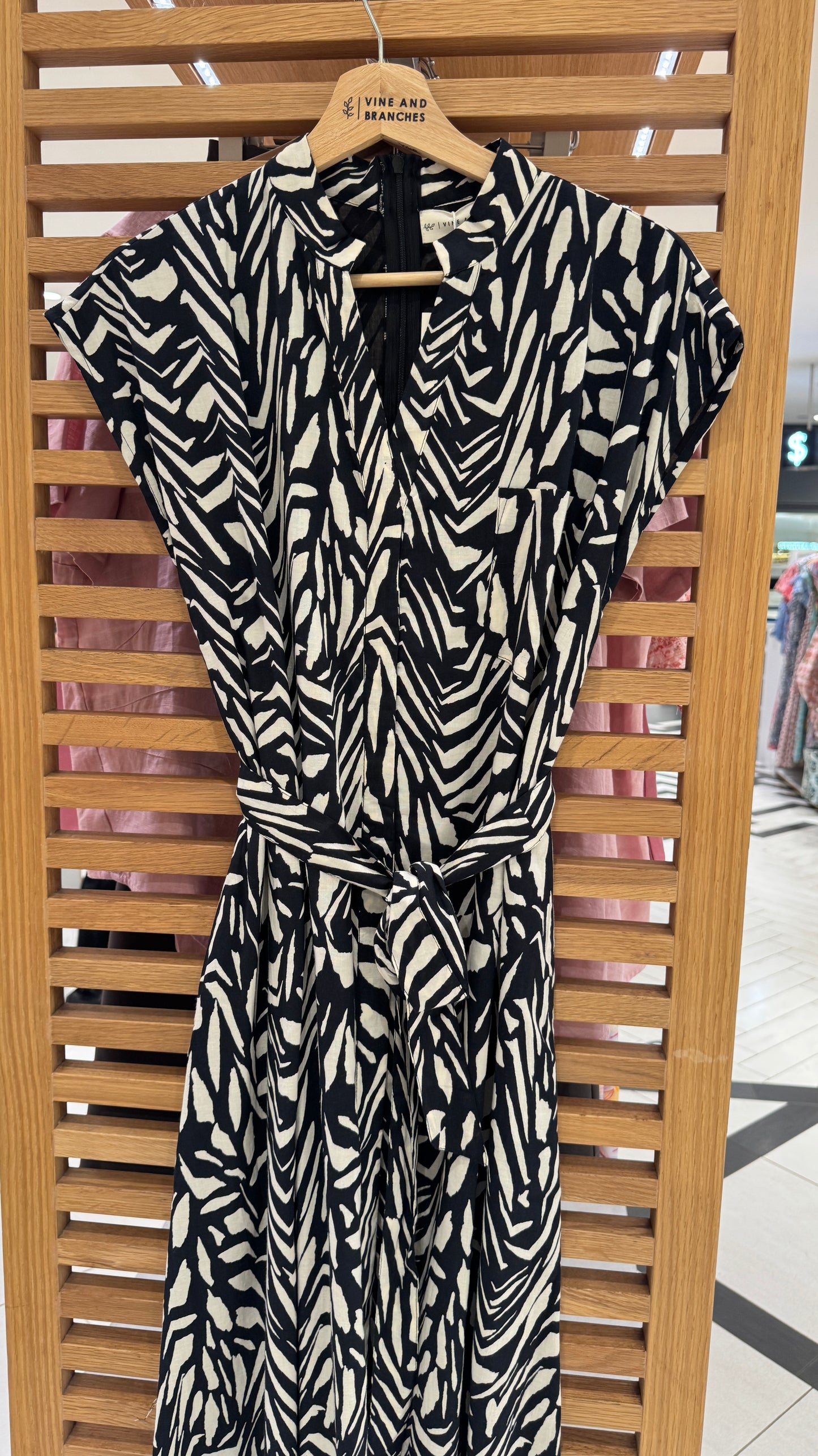 Kiara Cotton Dress | Safari Black