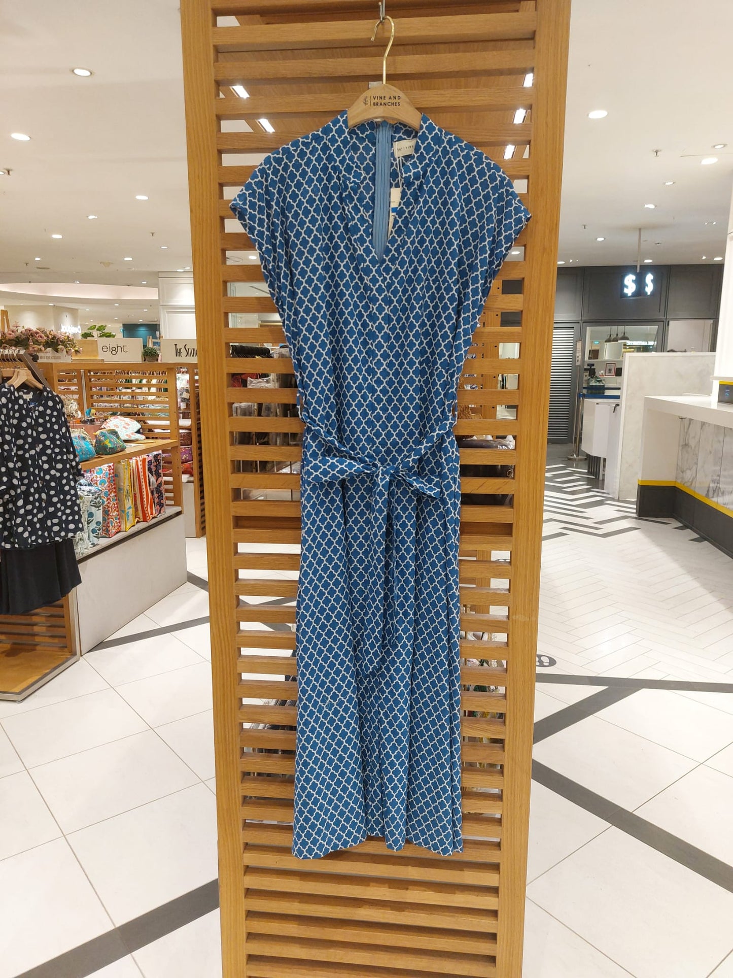 Kiara Cotton Dress | Blue Whisper