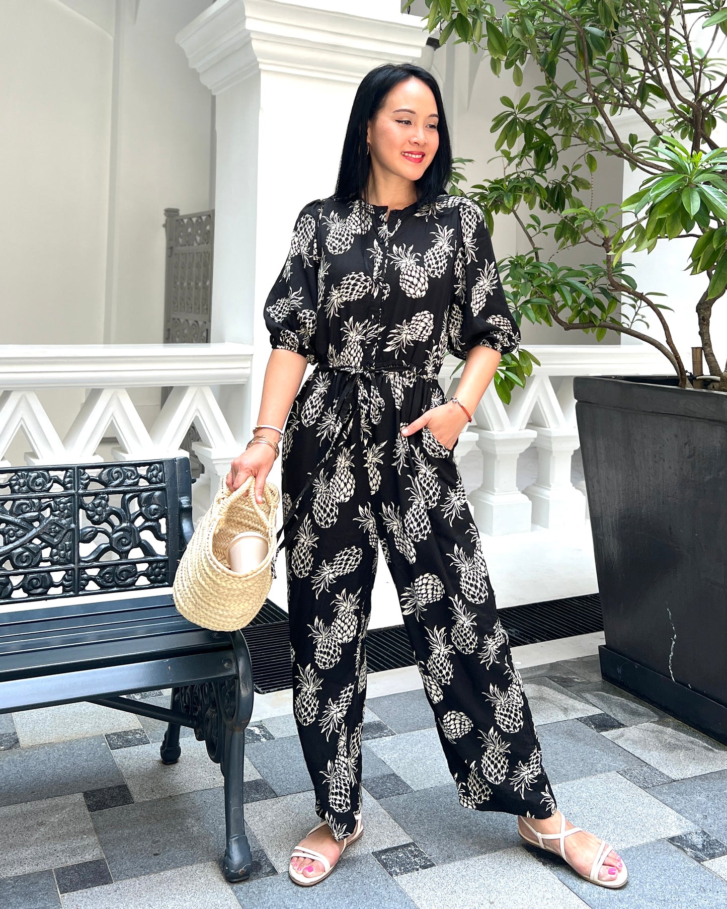 Tami Jumpsuit - Black Pineapple