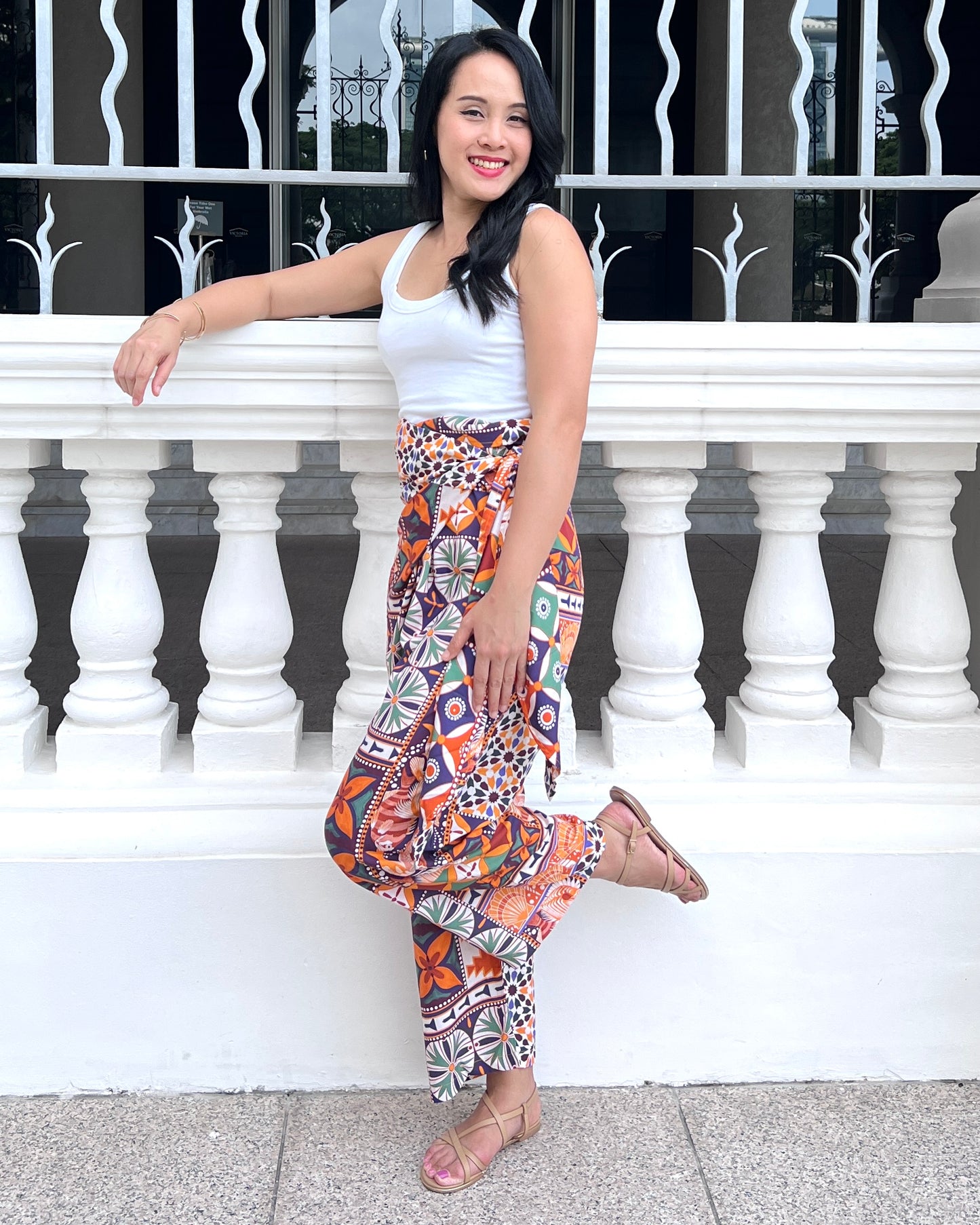 Tania Wrap Pants - Mocha Boho