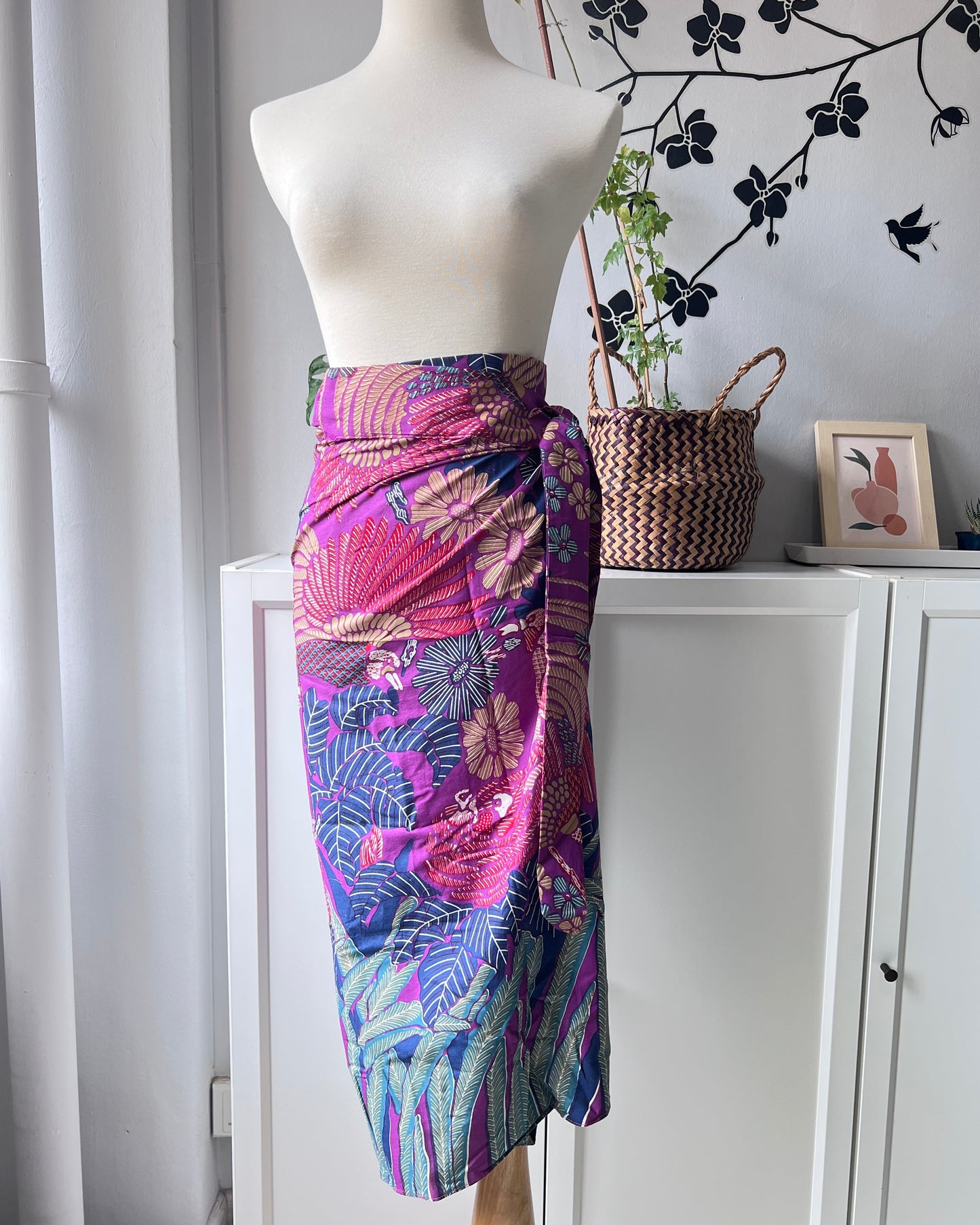 Batik Wrap Skirt - Free Size (fit S to M)
