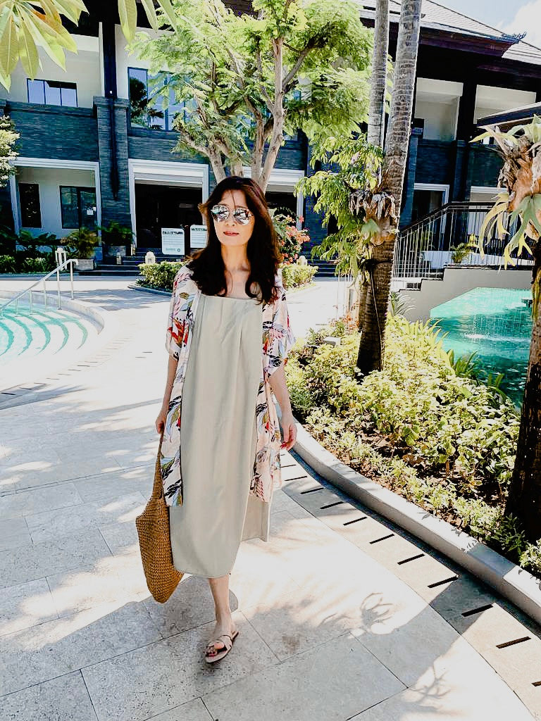 Blake Long Kimono - Beige Bloom