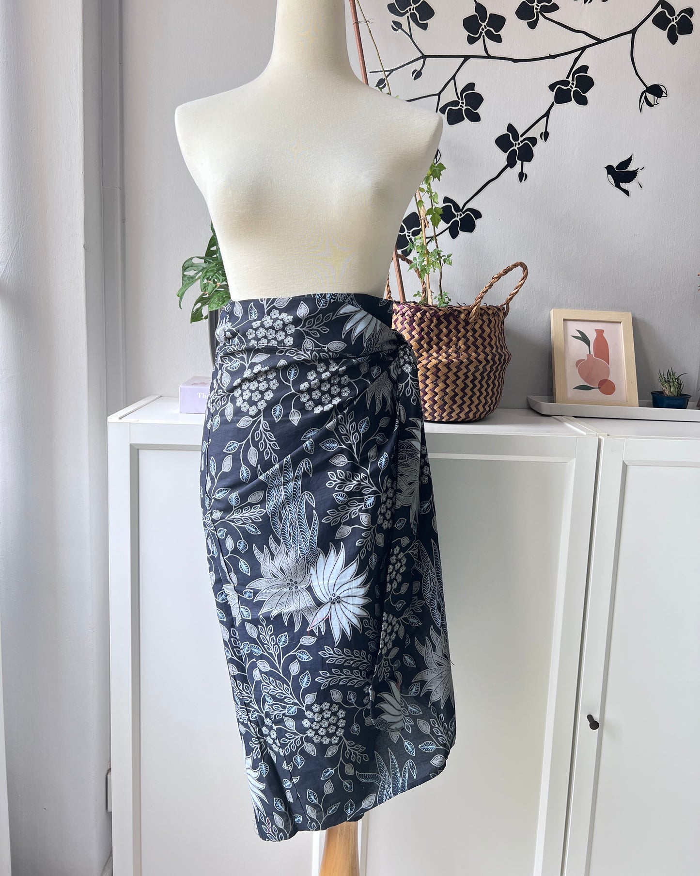 Batik Wrap Skirt - Free Size (fit S to M)