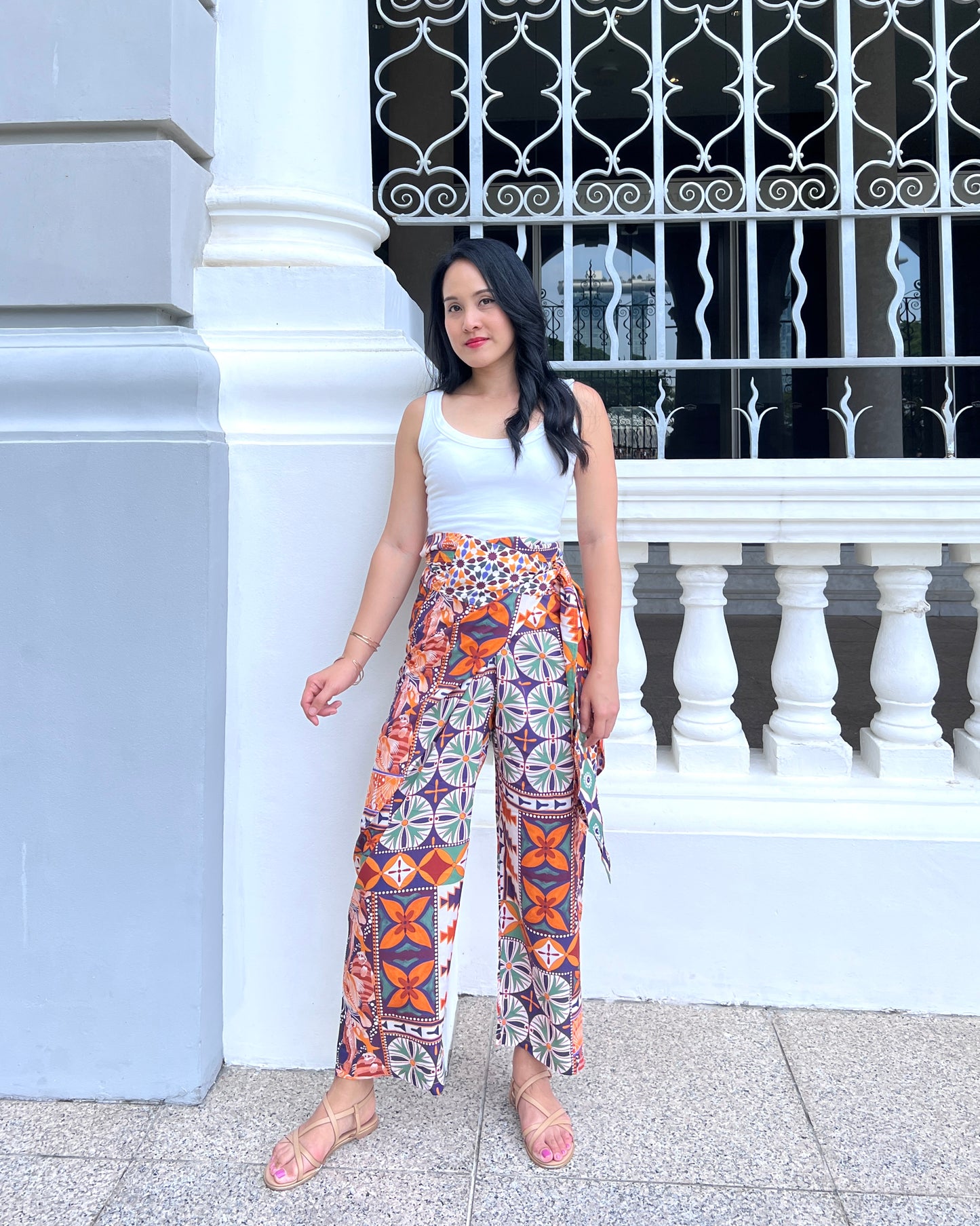 Tania Wrap Pants - Mocha Boho