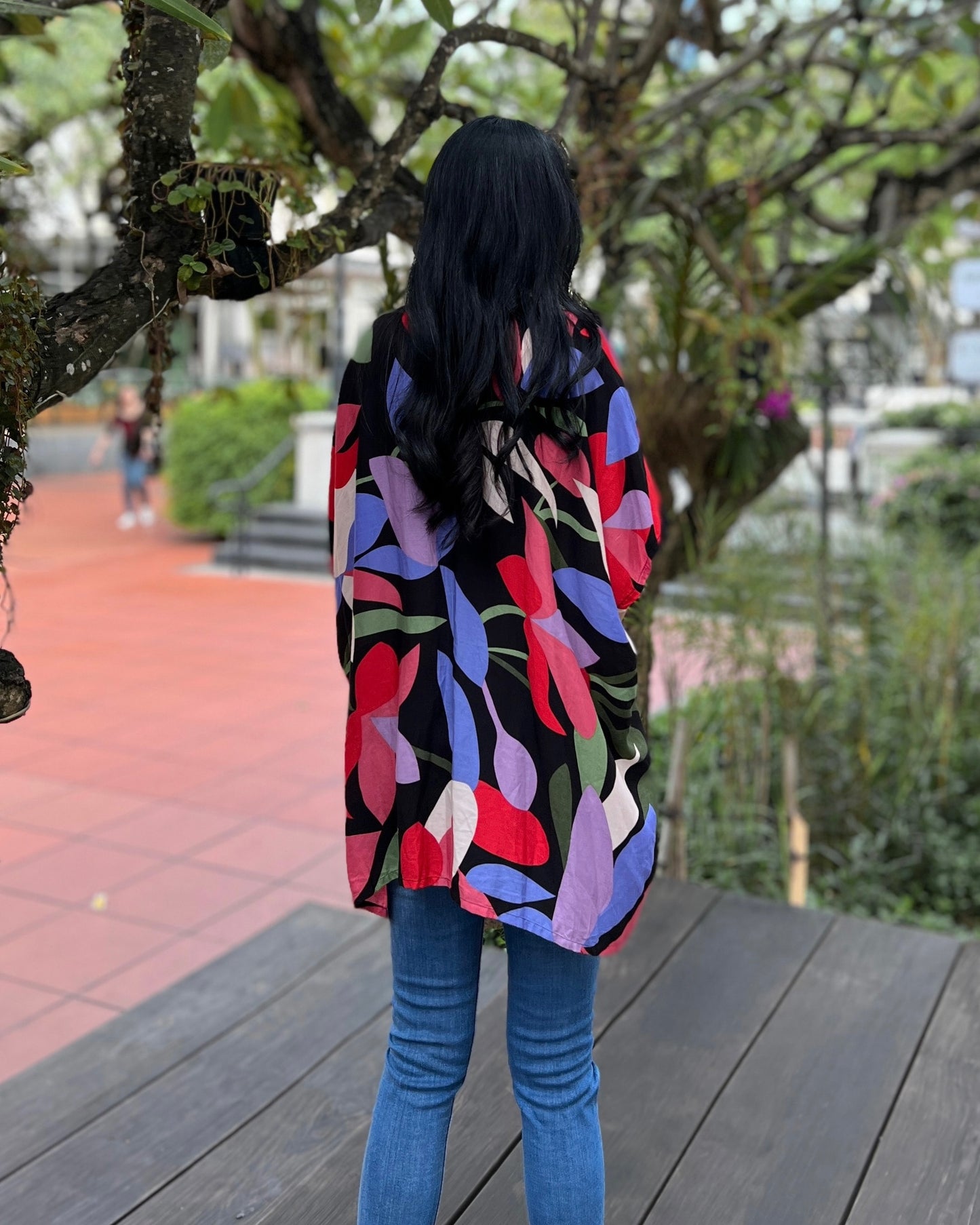 Kyla Kimono - Black Garden