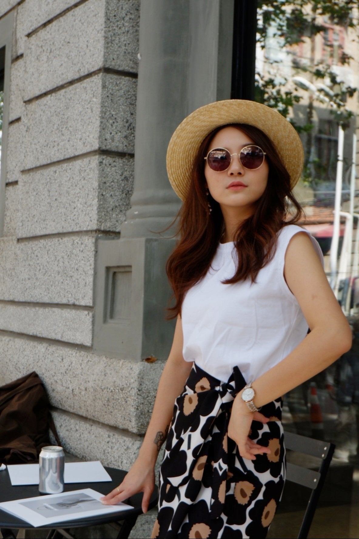Mel Muscle Tee - White