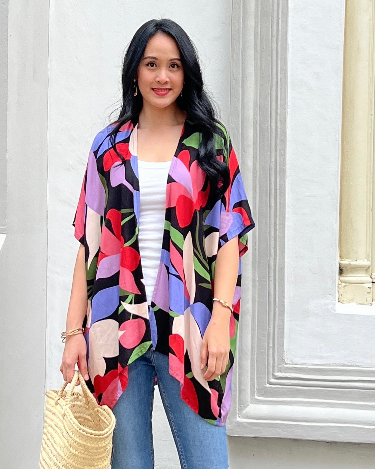 Kyla Kimono - Black Garden