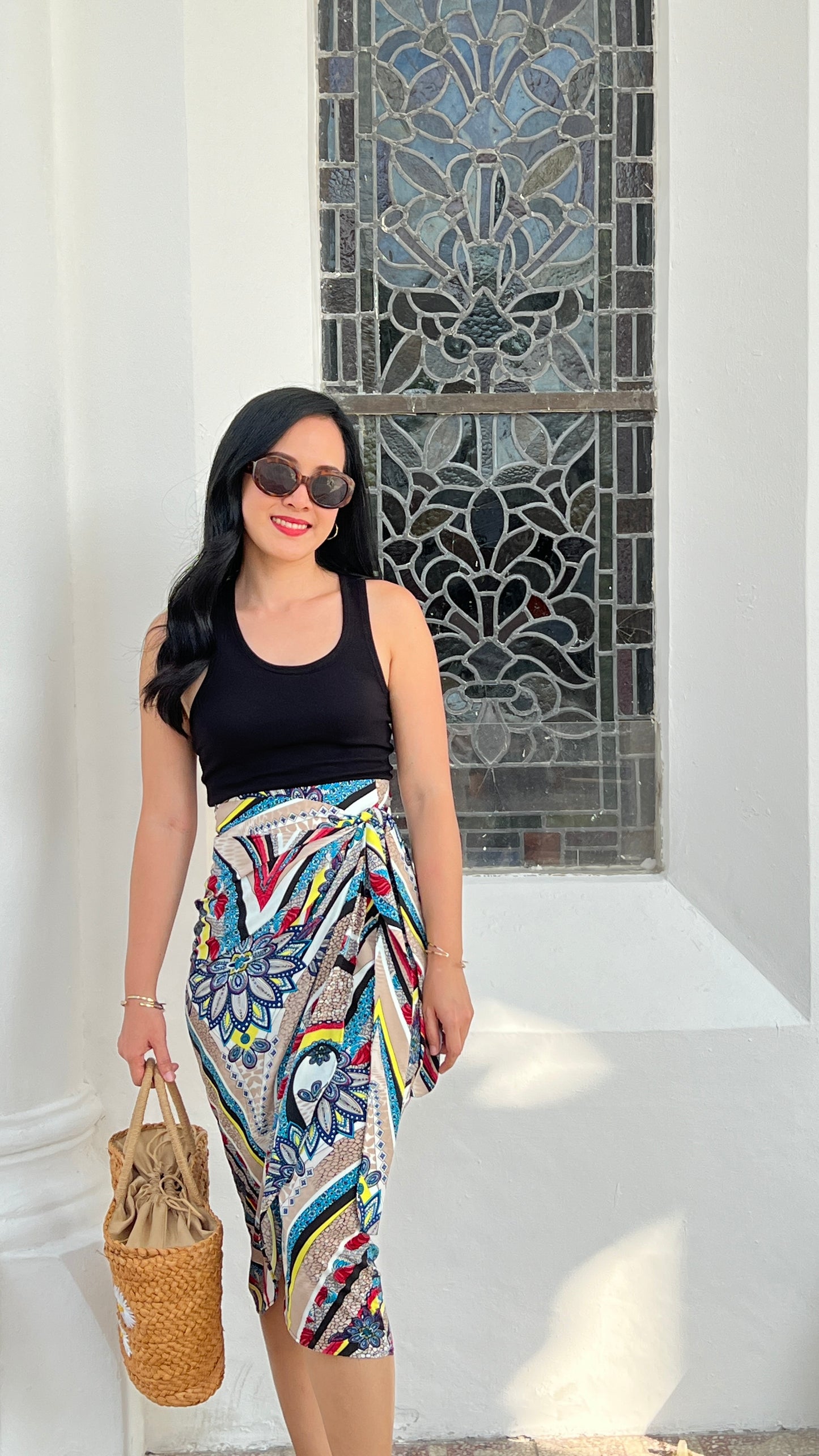 Ruth Wrap Skirt - Tribal Khaki