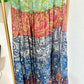 Silky Patchwork Skirt