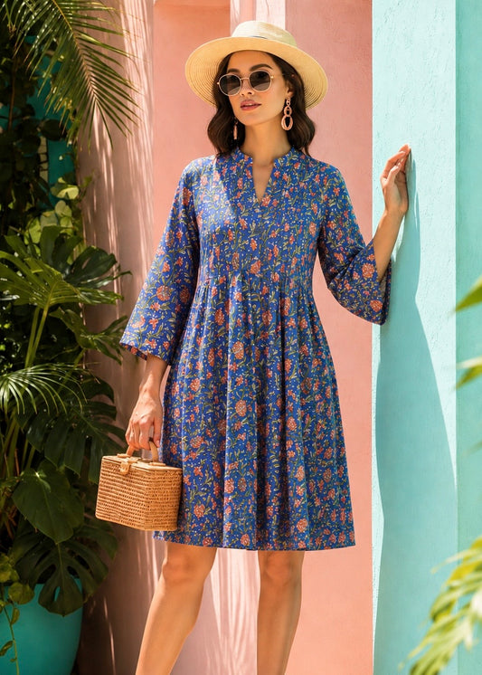 Rania Dress - Royal Coral
