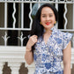 Sera Mini Dress - Floral Navy