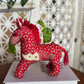 SET OF 3 : HORSE CNY ORNAMENT- Batik Red Beige