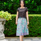 Suzie Batik A-line Skirt - Botanic Green