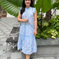 Lacey Cotton Dress | Ruffles Blue