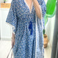 Junia Cotton Kaftan - Summer Blue